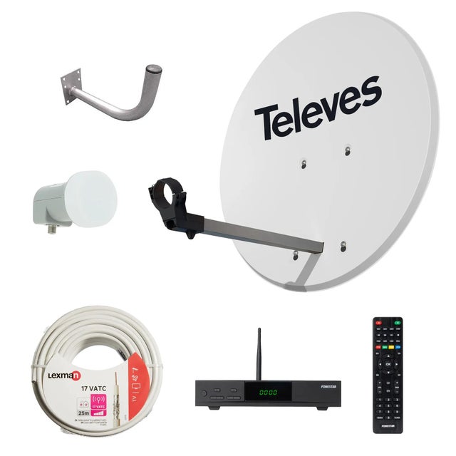 Kits y packs de antenas parabólicas tnt sat: compra online | Leroy Merlin