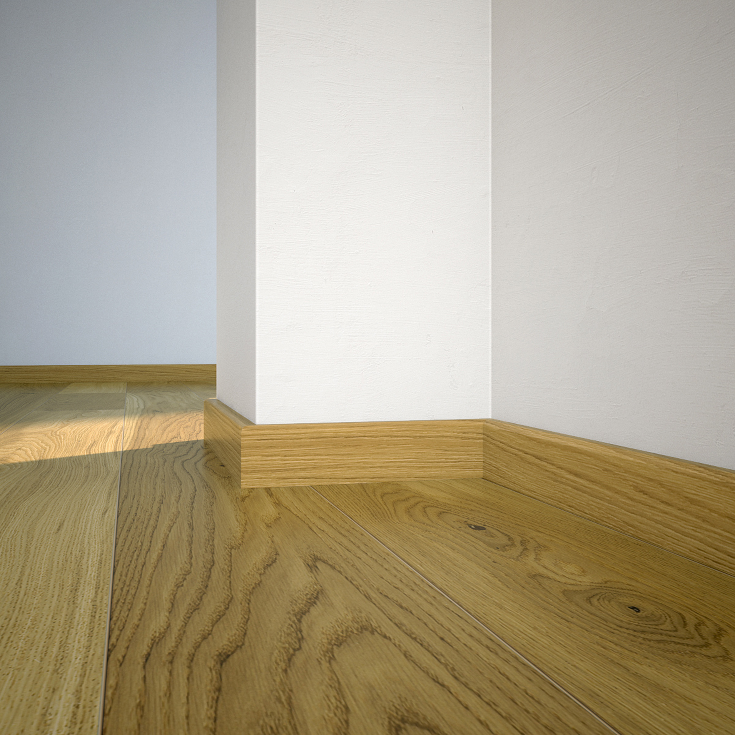 Listwa przypodłogowa drewniana lakierowana Dąb ciemny 60x2200 mm Barlinek - 2