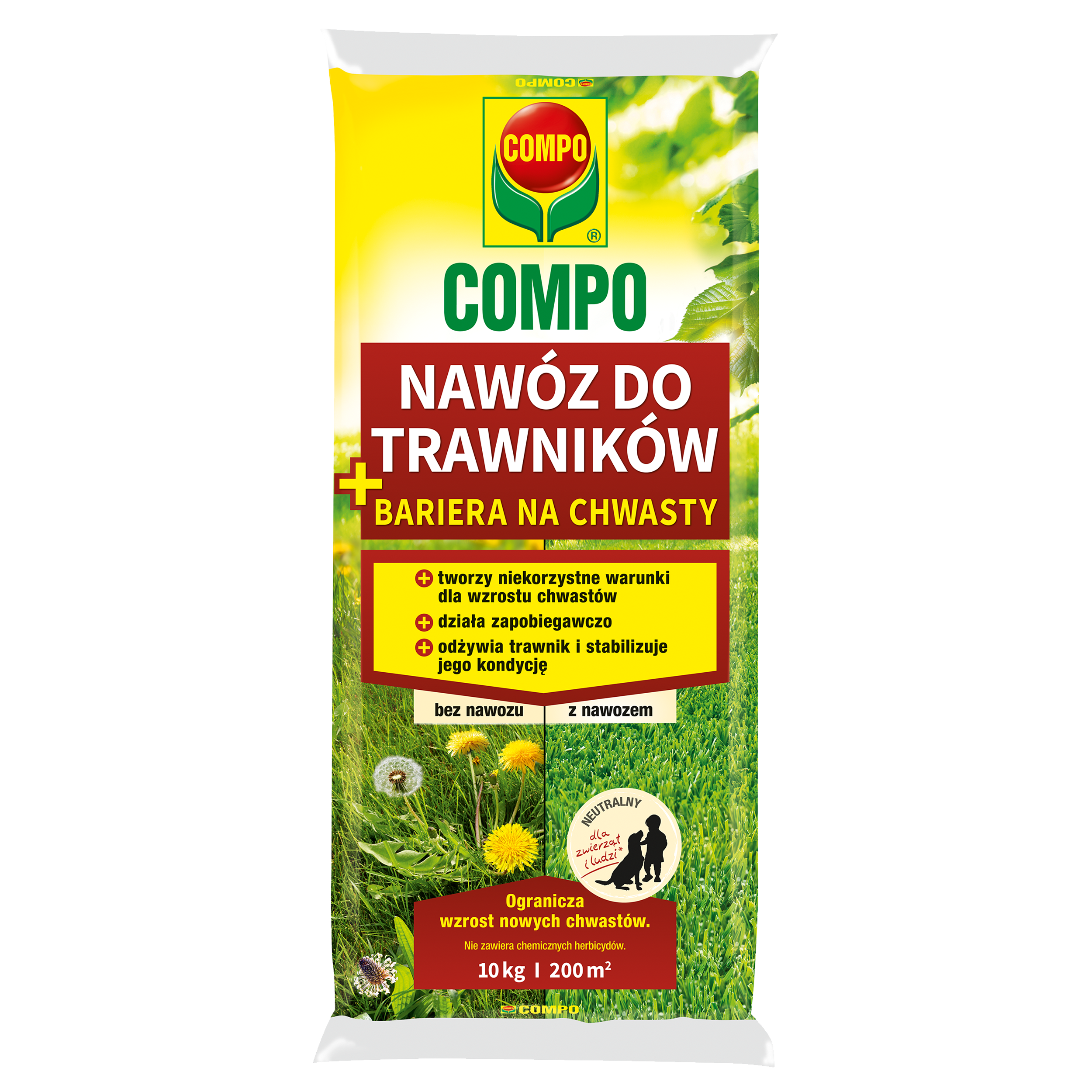 Nawóz do trawnika przeciw chwastom 10kg Compo