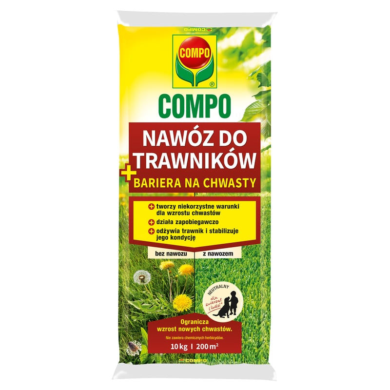 Nawóz do trawnika przeciw chwastom 10kg Compo