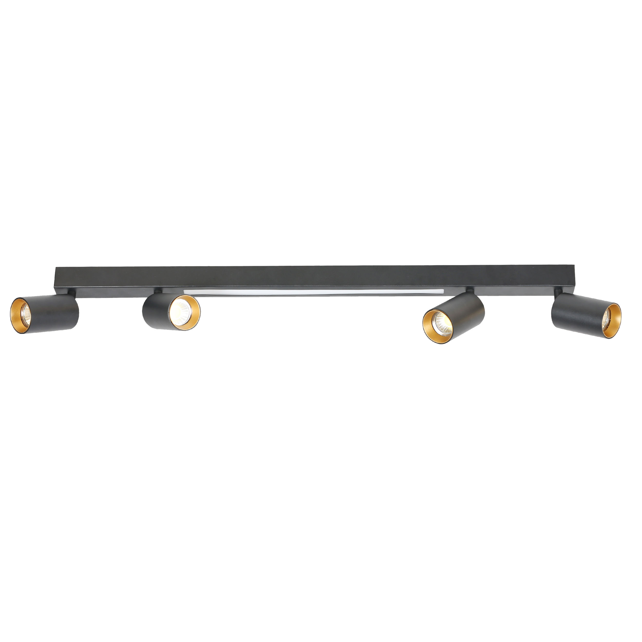 Listwa reflektorowa Perugia czarna 4 x GU10 LED Light Prestige