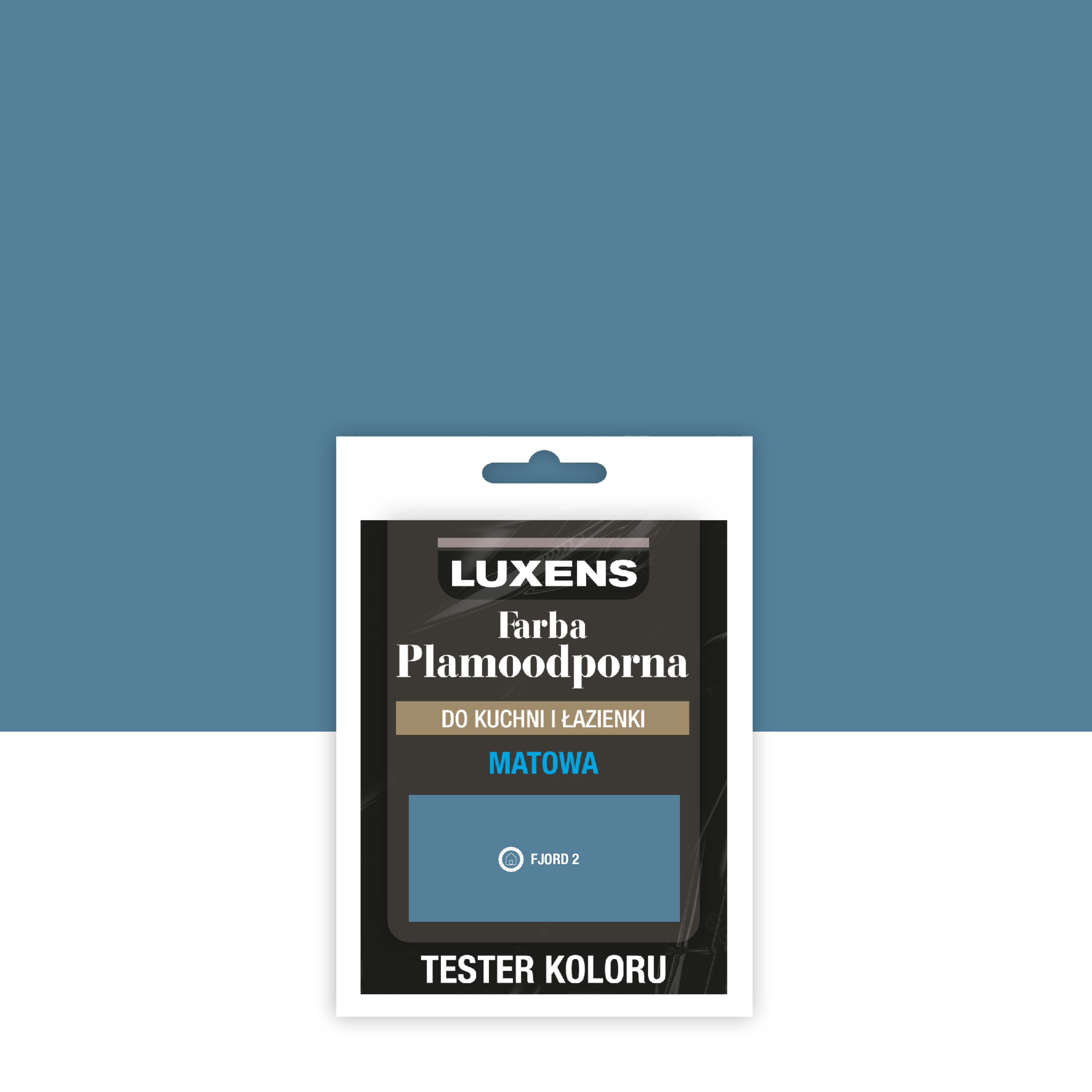 Tester farby Luxens Plamoodporna do kuchni i łazienki Fjord 2 25 ml