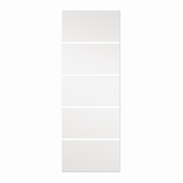 Puerta de interior corredera de cristal mate templado Artens Miami anchura 73cm
