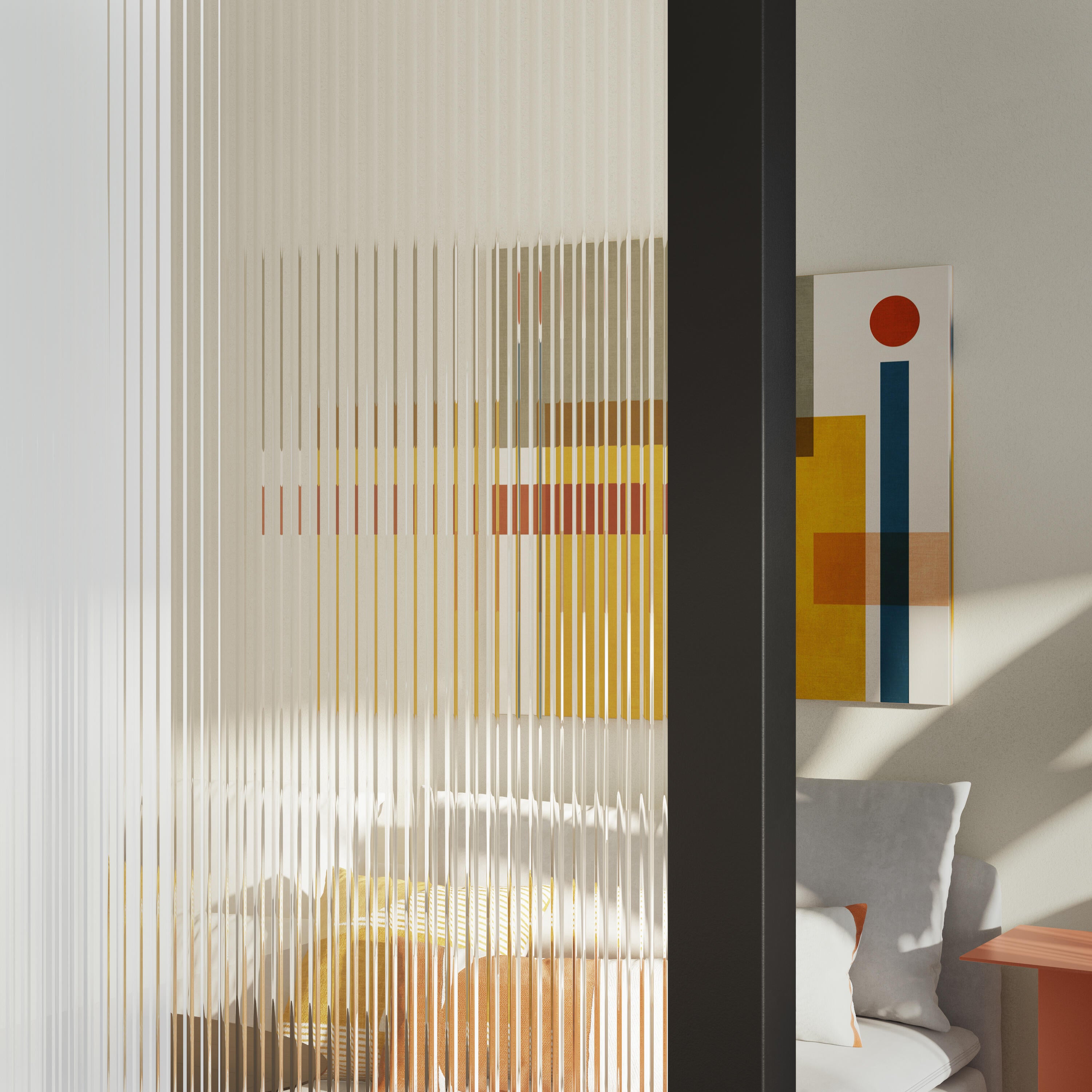 Porte coulissante Zélie alu vitrée, H.204 x 93 cm, ARTENS - 6