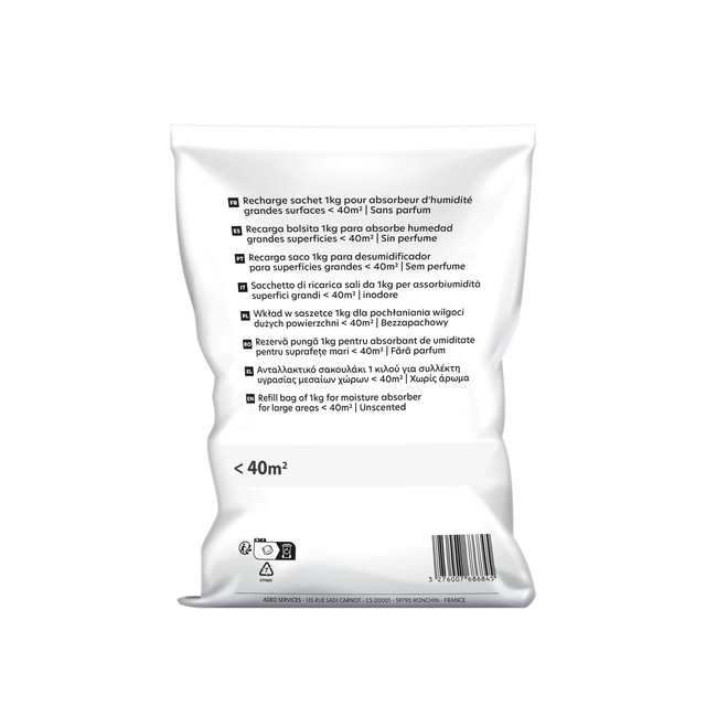 Recharge sac pour absorbeur d'humidité Neutre 1kg