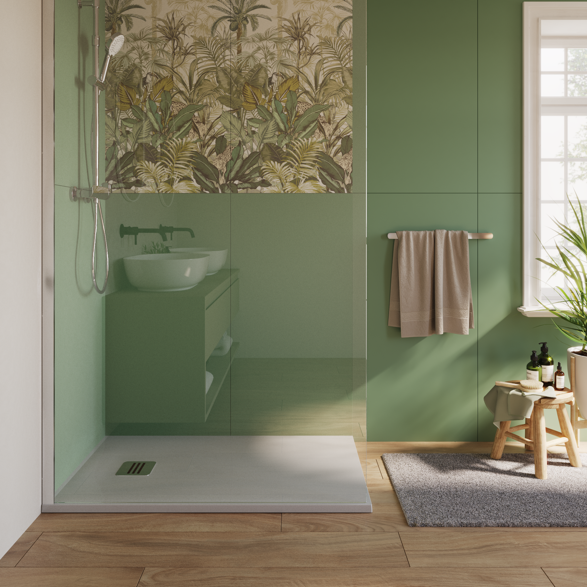 Carrelage mur intérieur effet bois multicouleur Amazonia l.59.6xL.119.4cm ARTENS - 3