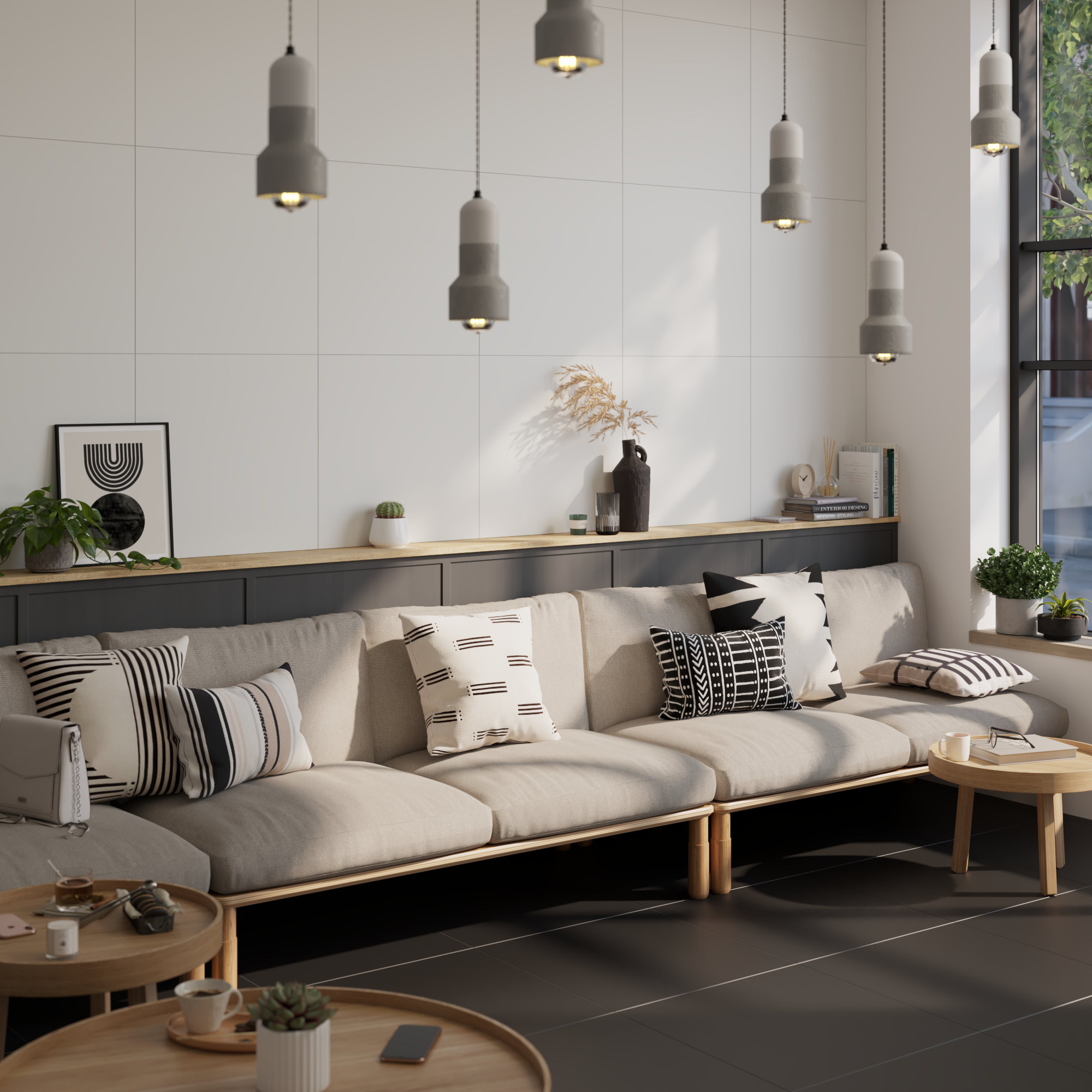 Pavimento e revestimento Artens Wilora Desing preto 60X60CM - 2