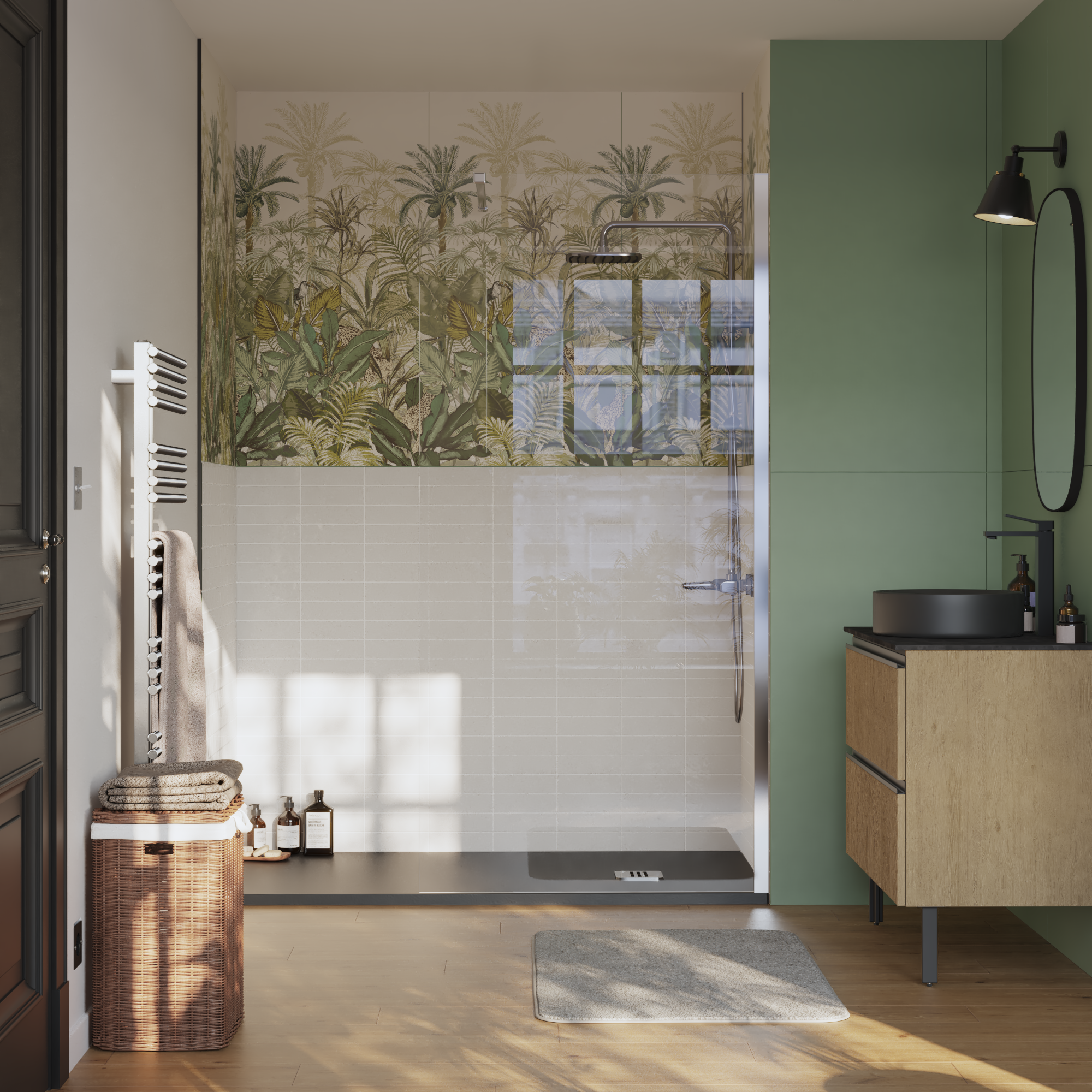 Carrelage mur intérieur effet bois multicouleur Amazonia l.59.6xL.119.4cm ARTENS - 2