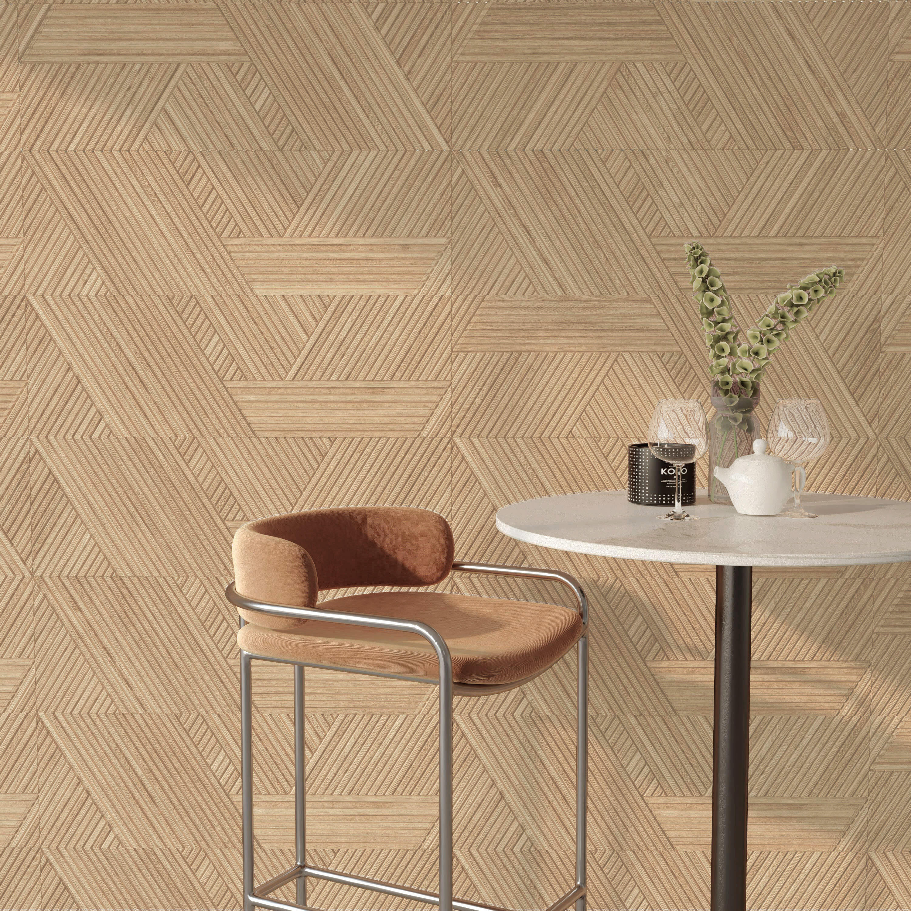 Carrelage mur intérieur effet bois beige Balade l.30 x L.90 cm ARTENS - 2