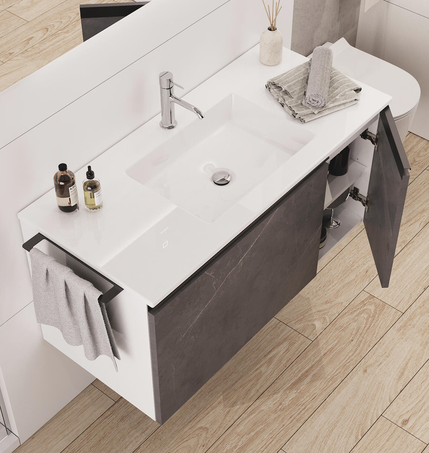 Lavatório LUPI 101x46CM BRANCO - 3