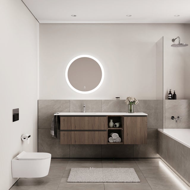 Móvel de casa de banho 40x45x50 cm nogueira Modulos