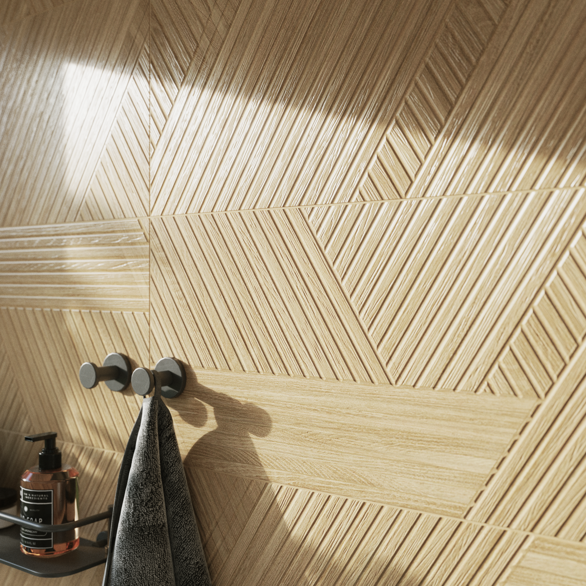 Carrelage mur intérieur effet bois beige Balade l.30 x L.90 cm ARTENS - 4