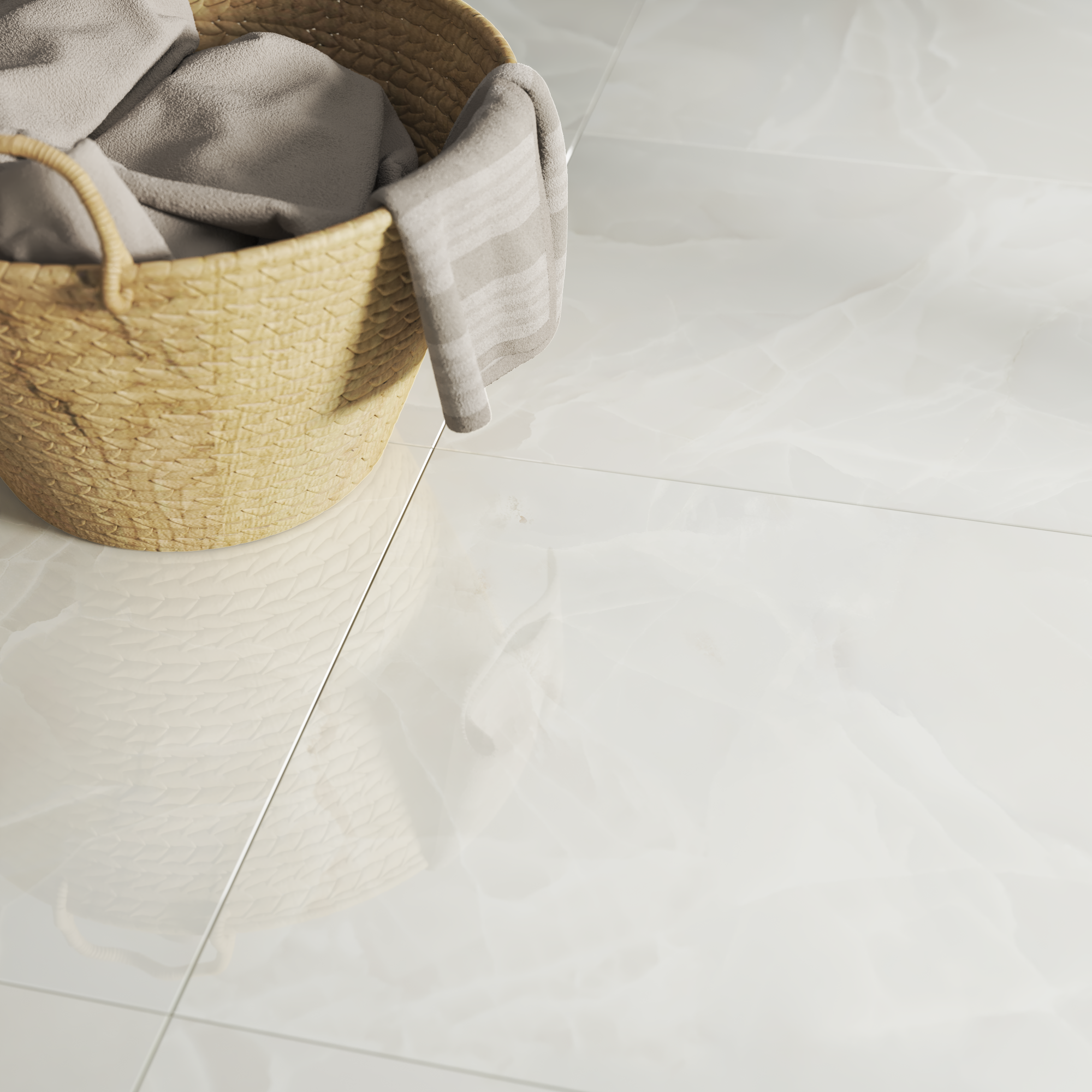 Suelo/azulejo porcelánico altea efecto mármol blanco 60x60 cm artens