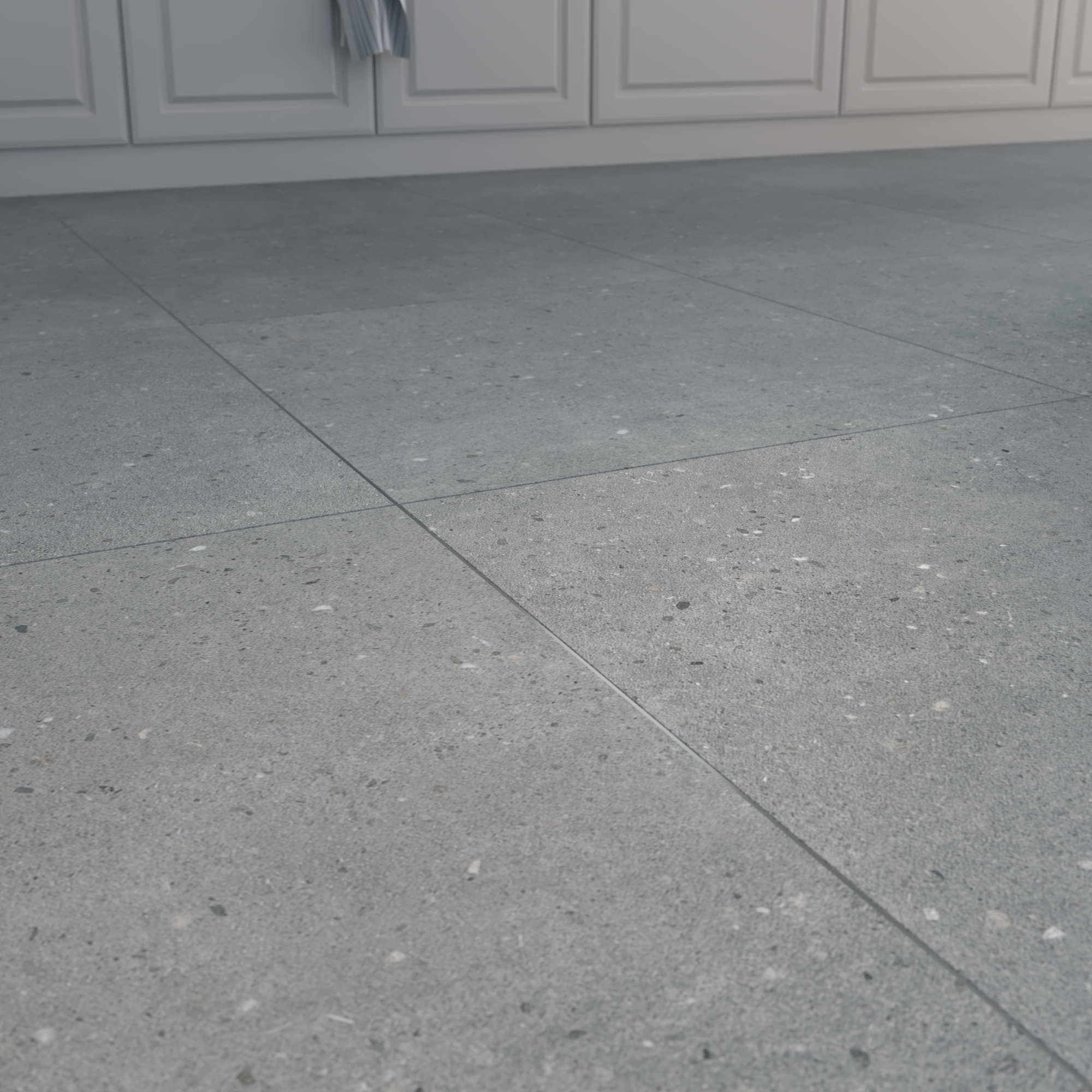 Carrelage sol intérieur / mur intérieur effet terrazzo gris Cavir l.60 x L.60 cm - 5