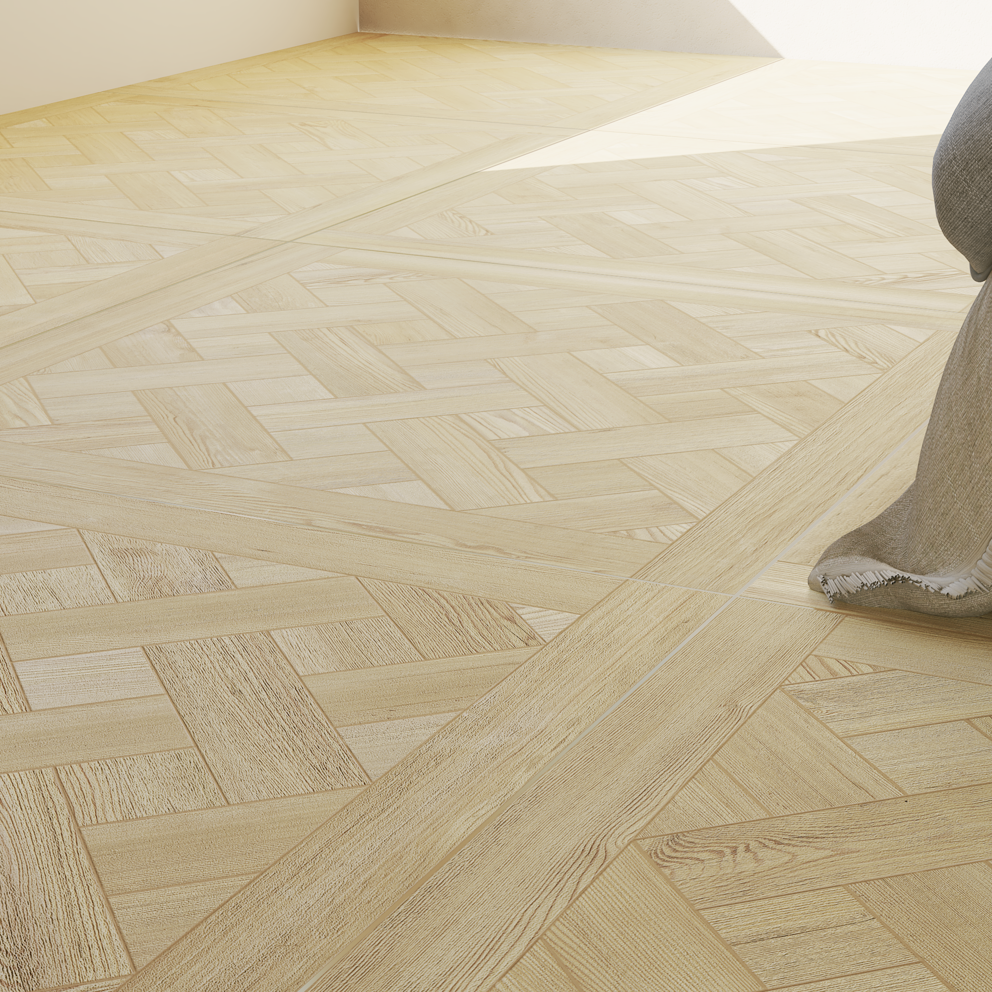 Piastrella da pavimento e rivestimento interno in gres porcellanato 79.8 x 79.8 cm rettificato smaltato beige opaco Verlaine R9 traffico intenso (pei 4/5) Sp. 9 mm 1.28 mq - 17