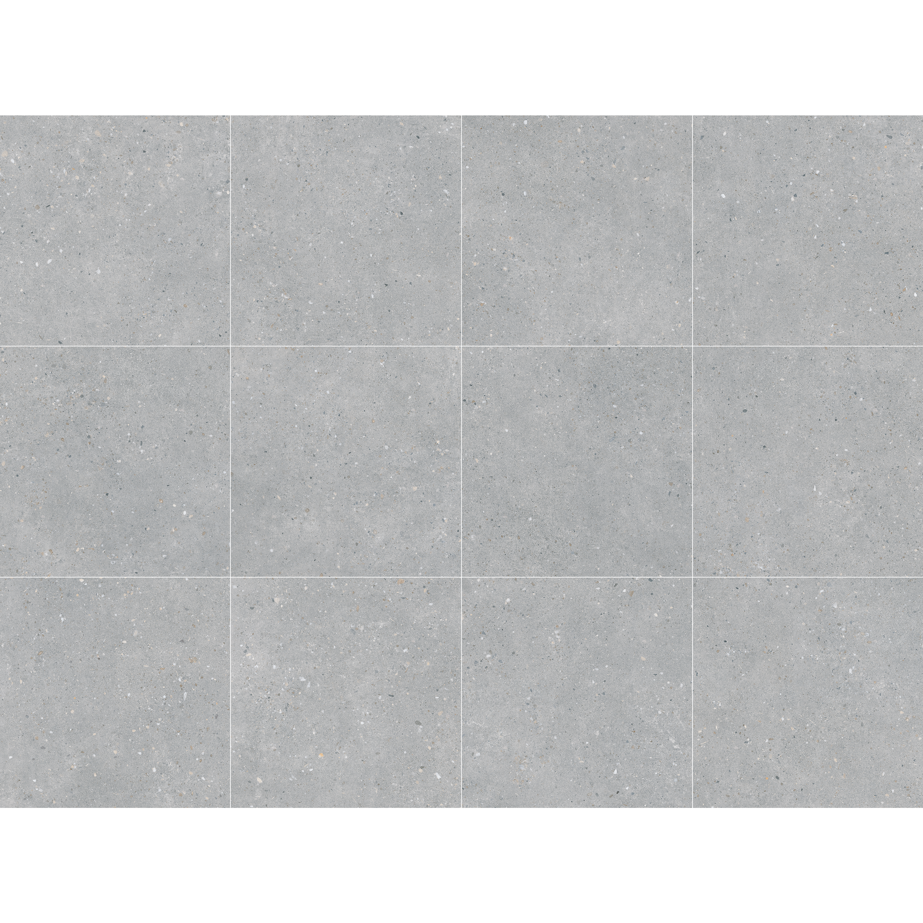 Carrelage sol intérieur / mur intérieur effet terrazzo gris Cavir l.60 x L.60 cm - 9