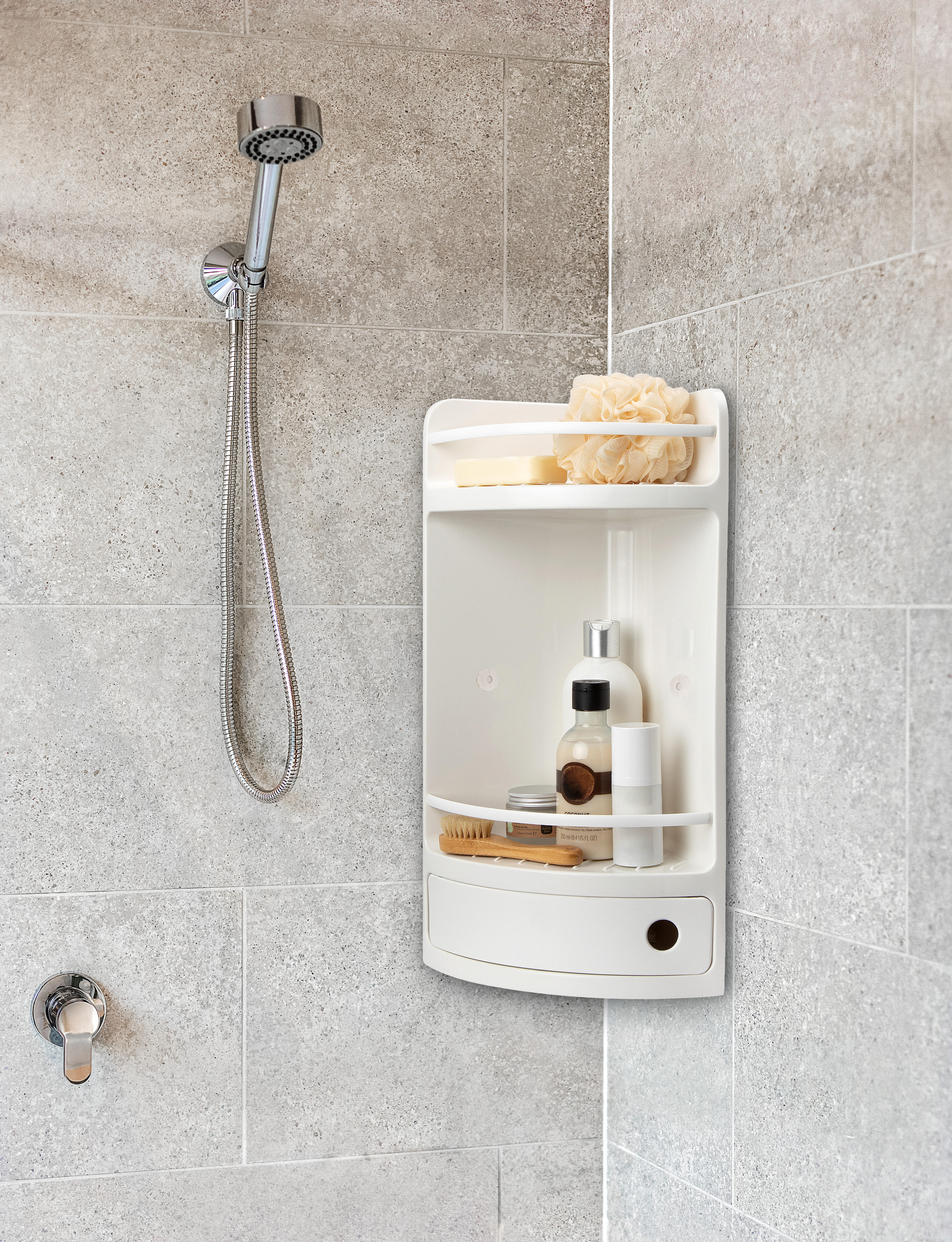 Estante de canto 50x20x20 cm branca Skywhite - 2