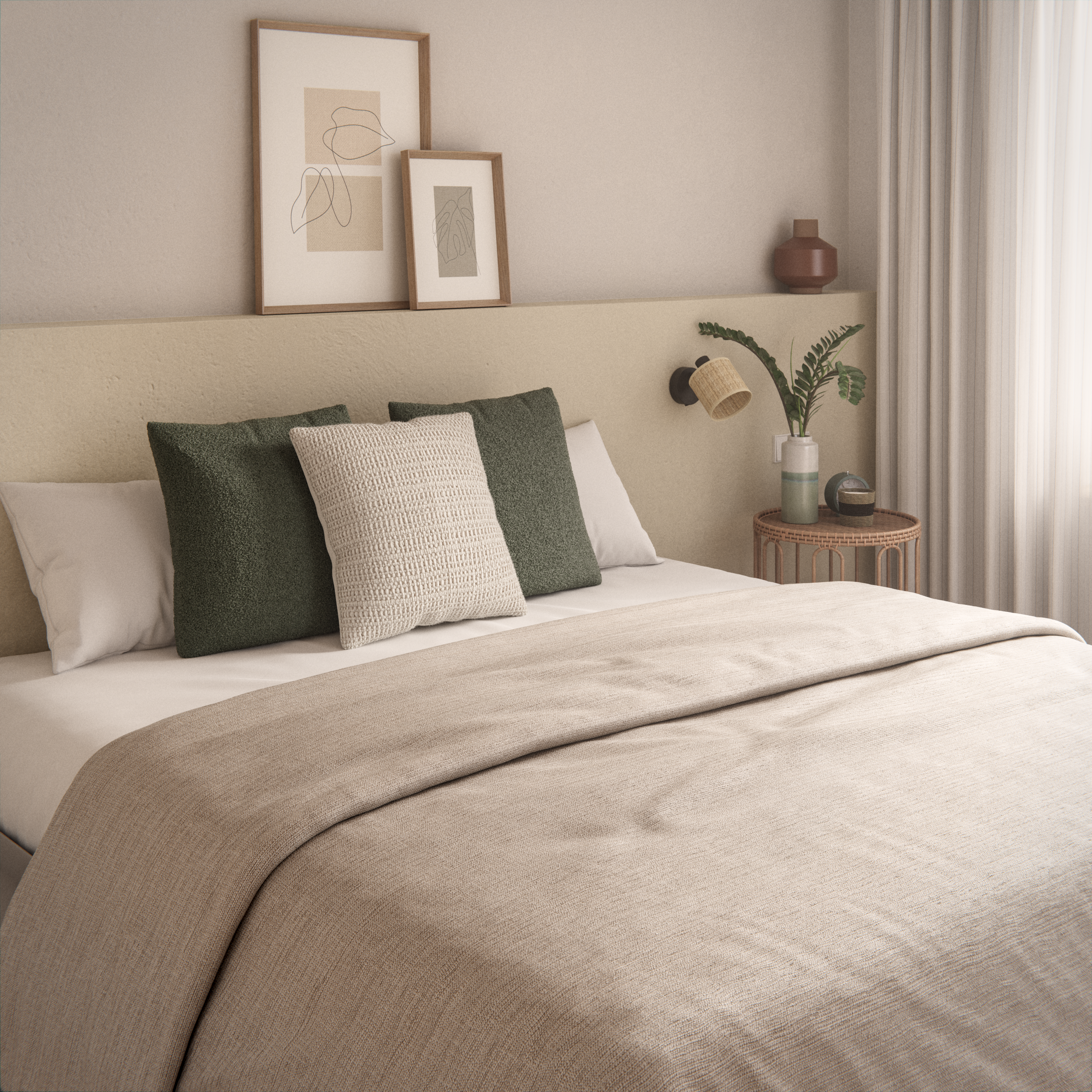 Colcha de cama calpe algodón acero para cama de 90 cm