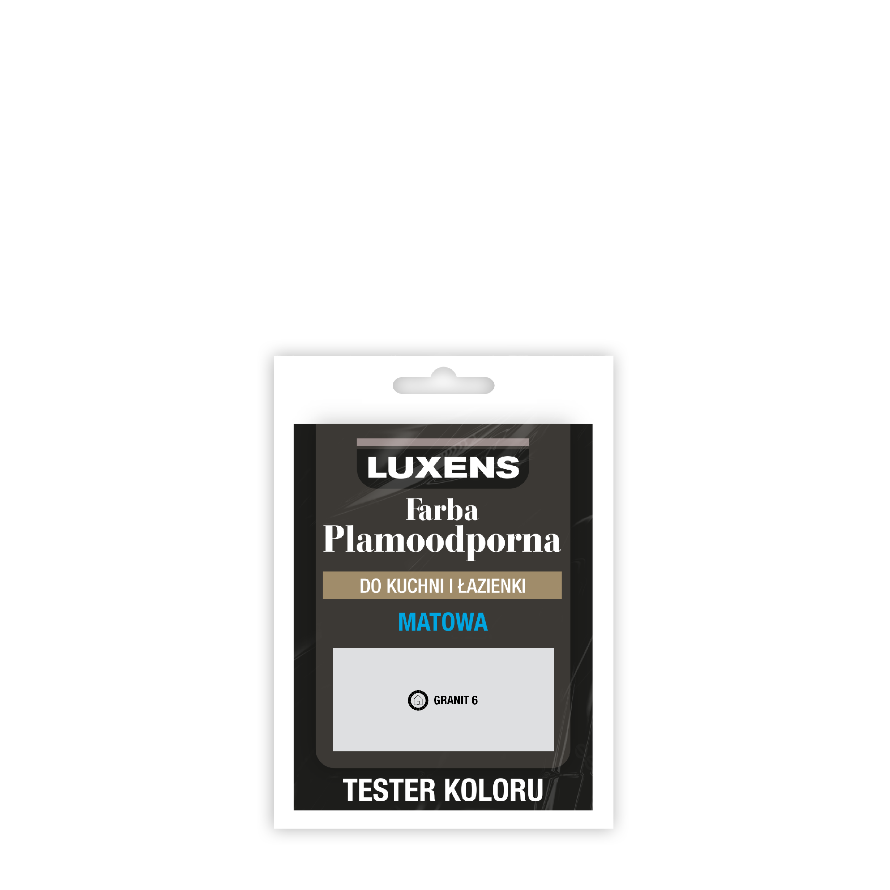 Tester farby Luxens Plamoodporna do kuchni i łazienki Granit 6 25 ml - 6
