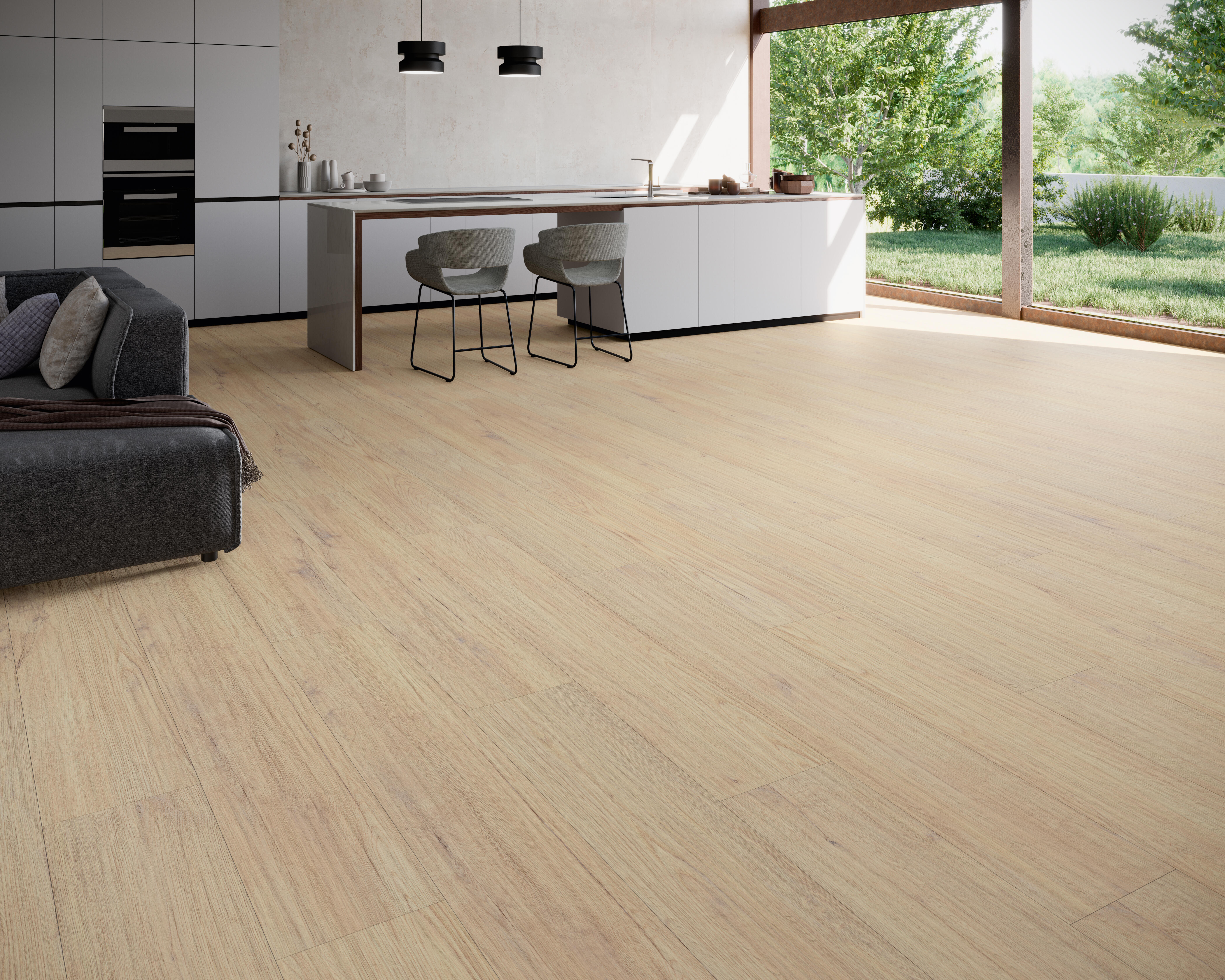 Suelo porcelánico jungla efecto madera abeto 19.5x120 cm c1 grespania