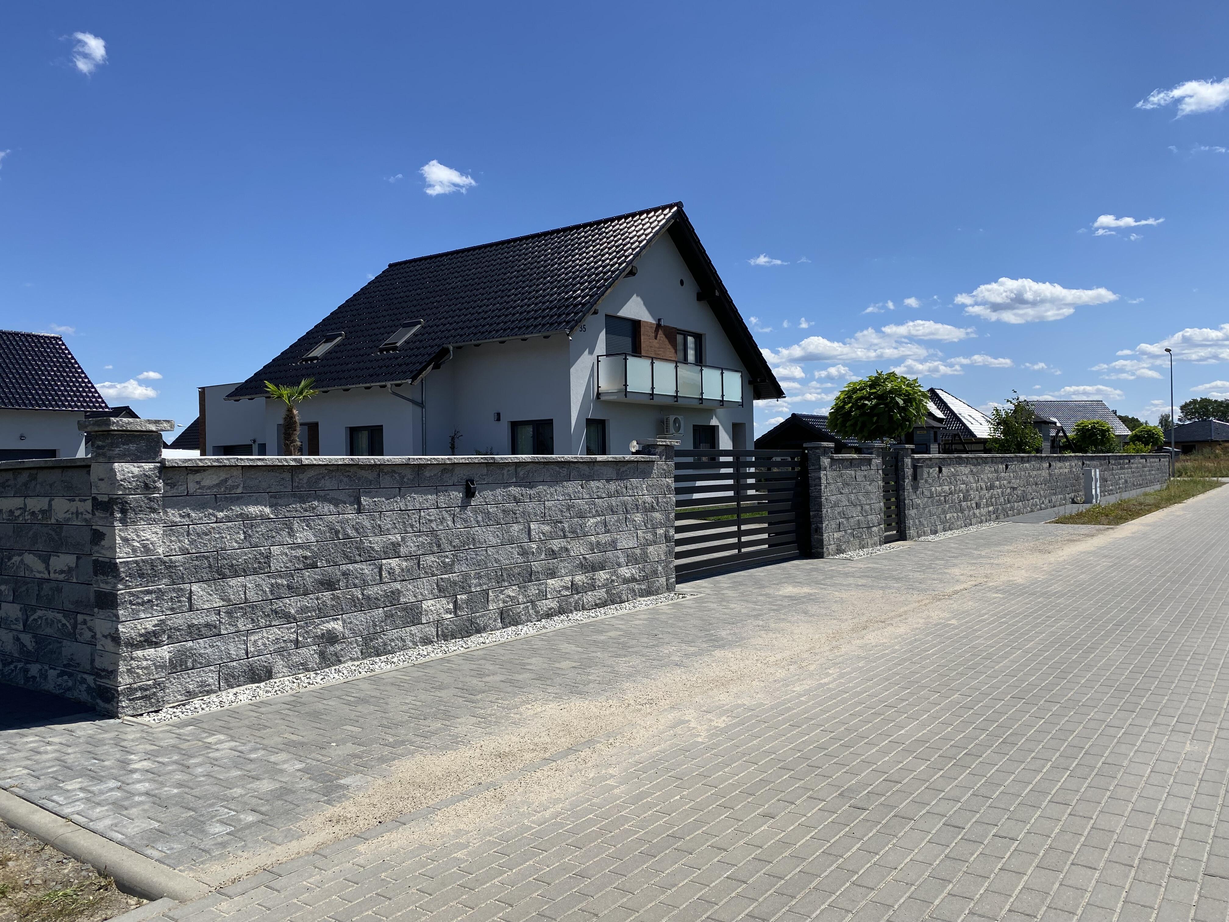 Pustak ścienno-cokołowy 20x19.5x19 cm 3stronnie łupany Onyx Ziel-Bruk - 4