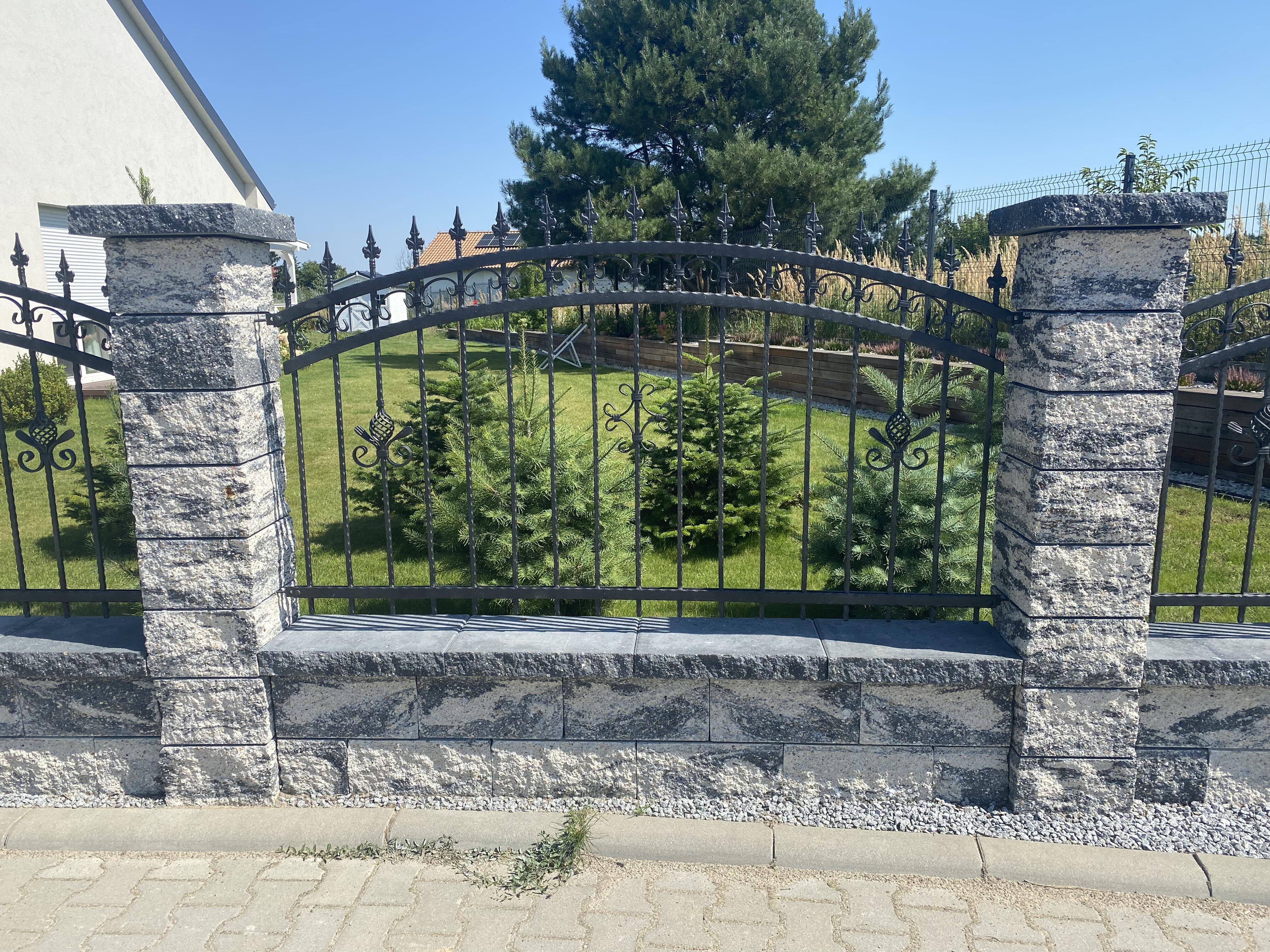 Pustak ścienno-cokołowy 20x19.5x19 cm 3stronnie łupany Onyx Ziel-Bruk - 3