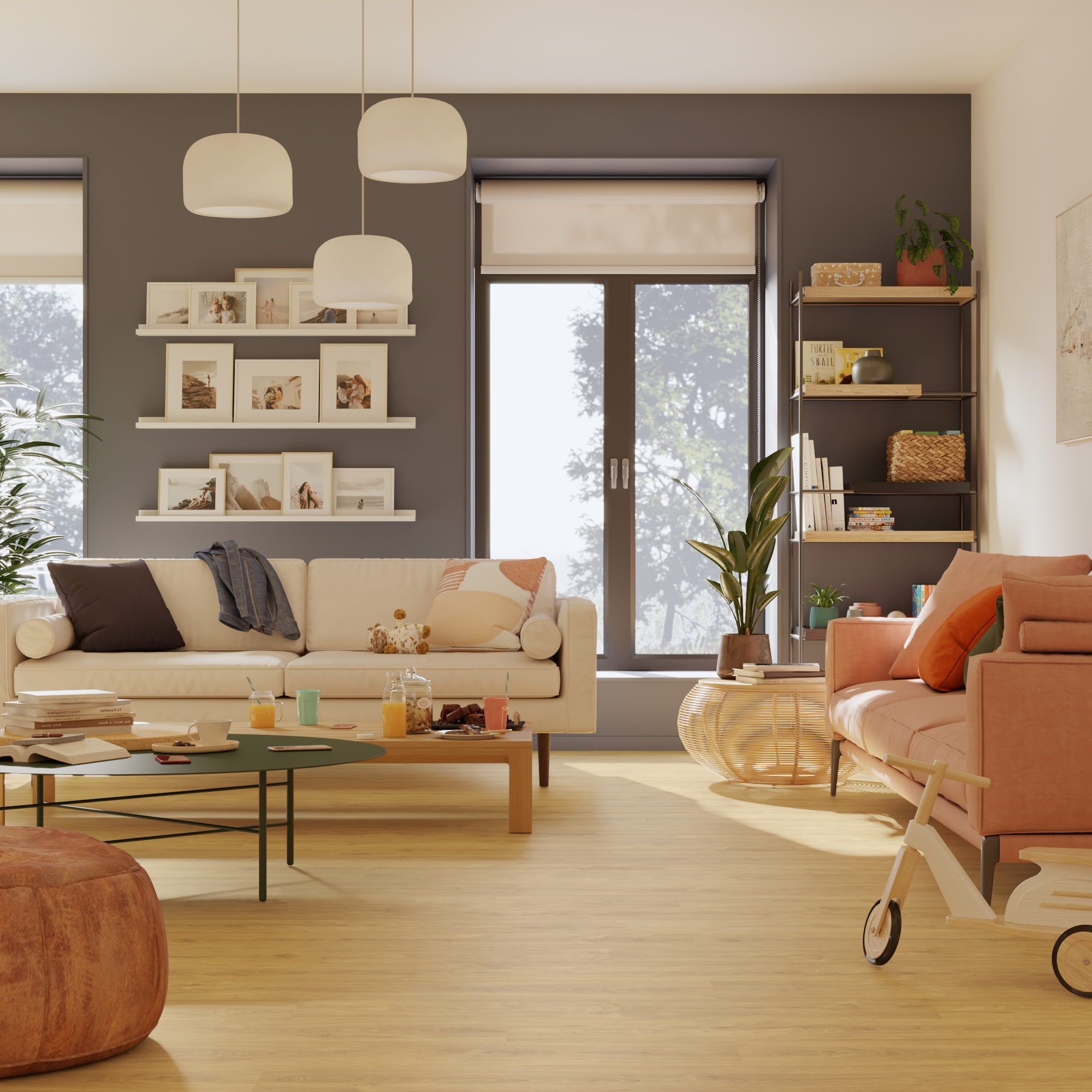 Pavimento flutuante laminado Newcastle superior 8 mm Artens NAT325 - 9