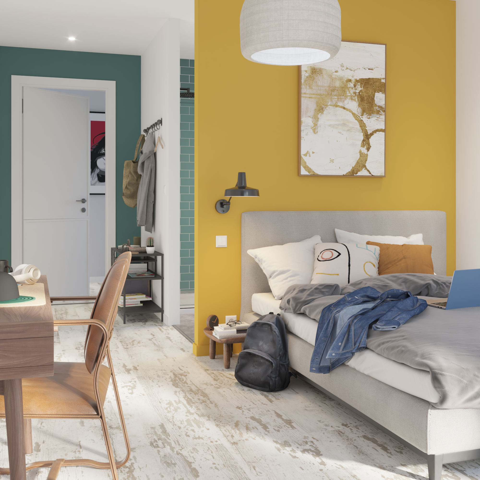 Suelo laminado intenso 8mm Messina efecto madera blanca AC5 BL005 ARTENS - 6