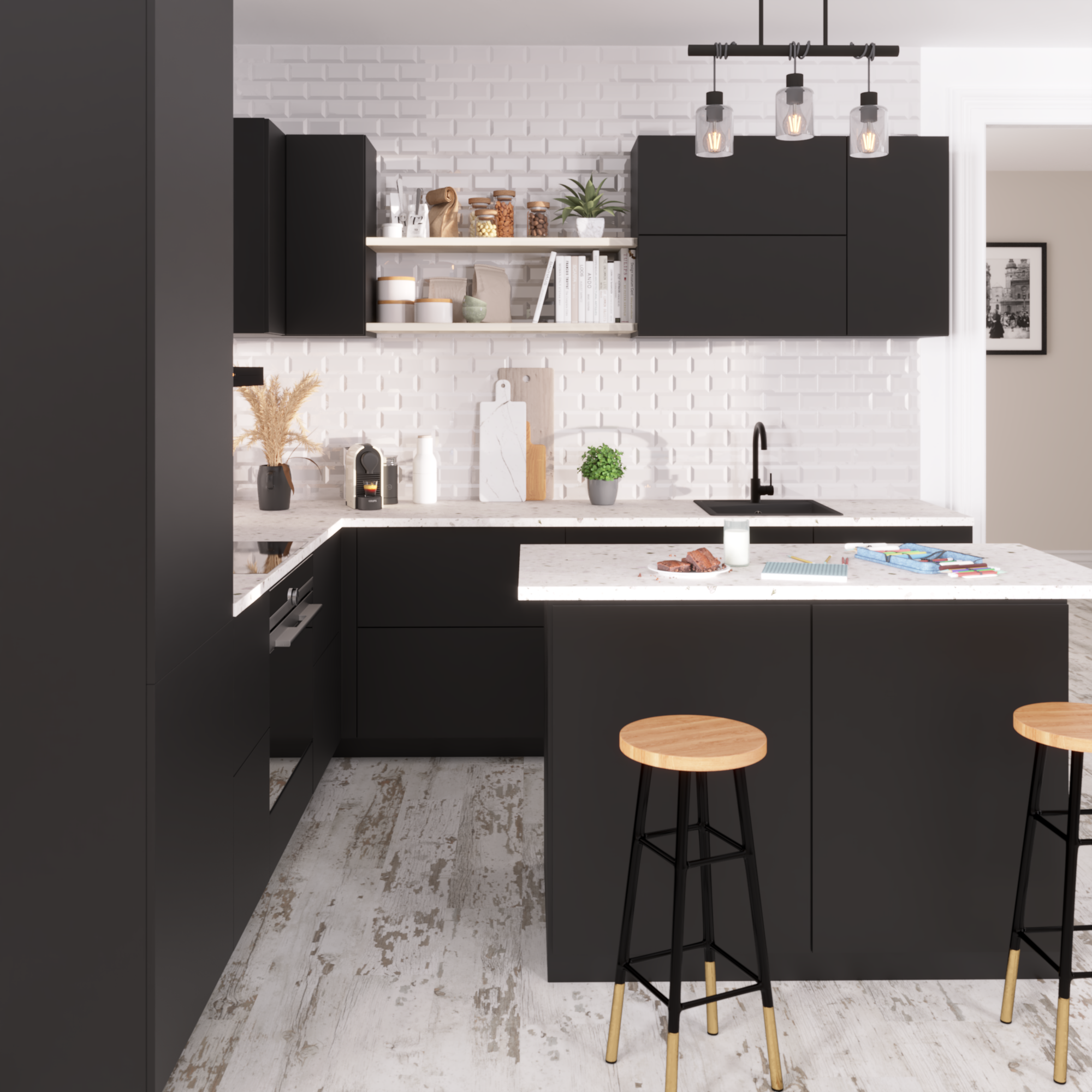 Suelo laminado intenso 8mm Messina efecto madera blanca AC5 BL005 ARTENS - 2