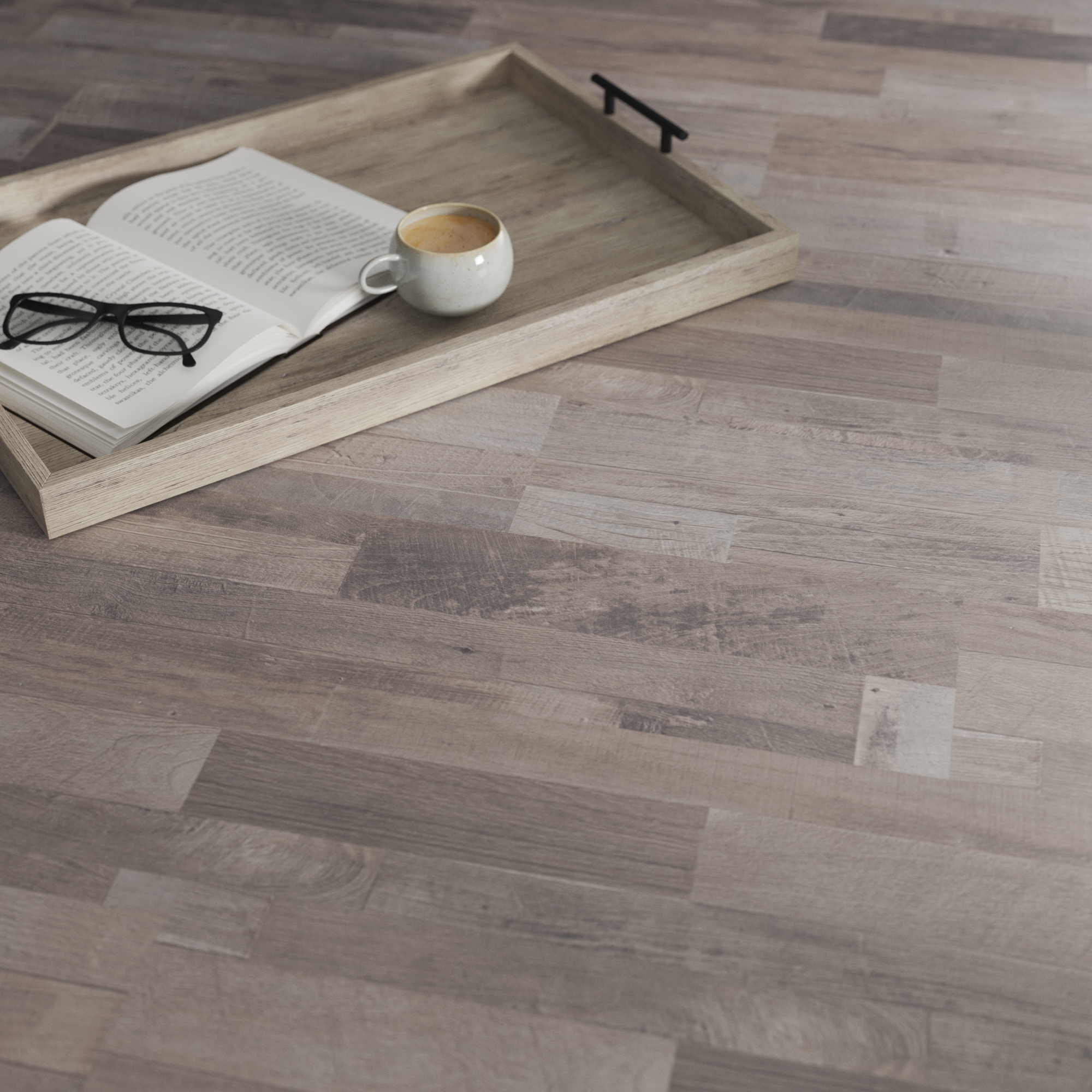 Suelo laminado forte 7mm gandía efecto madera gris ac4 bl000 artens