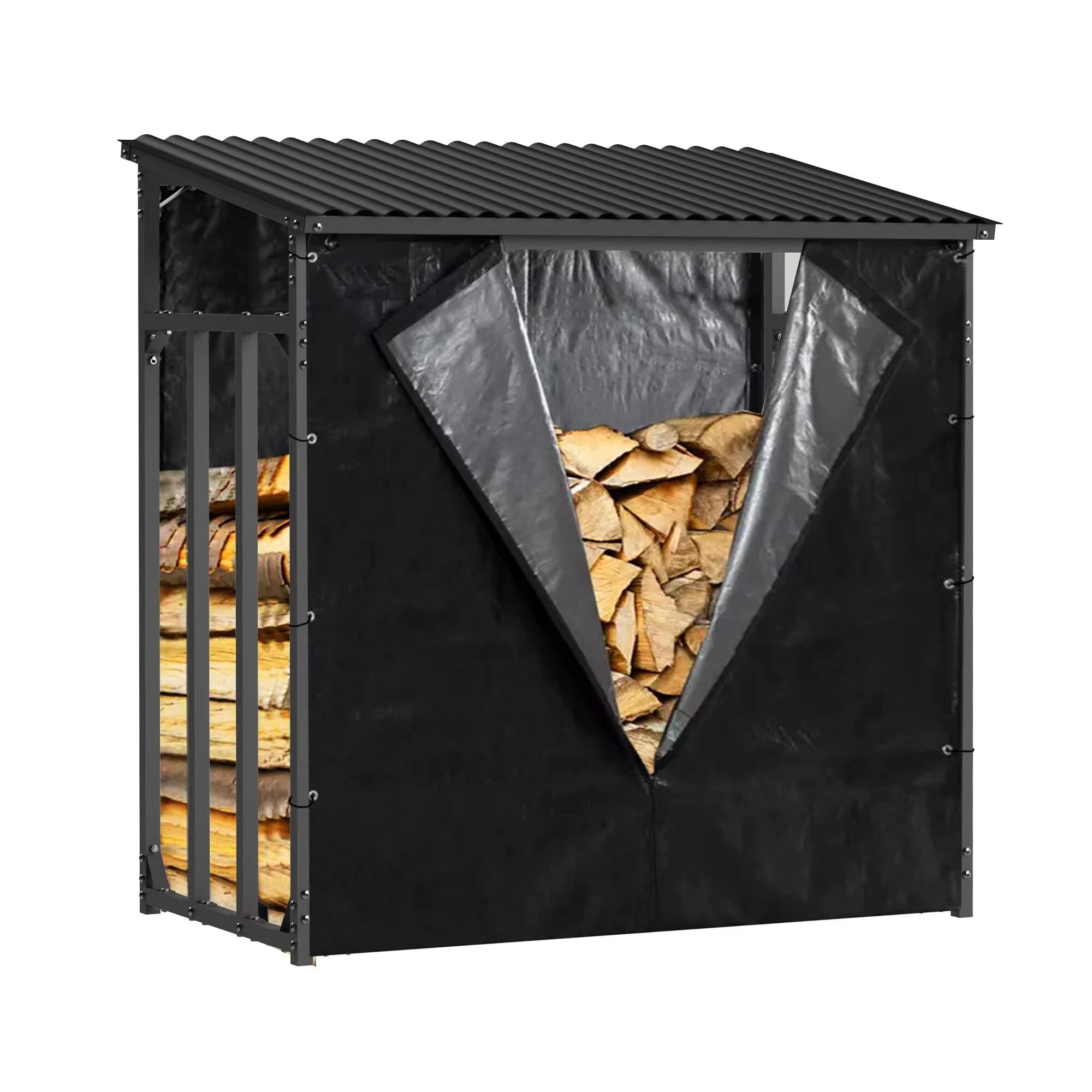 Leñero de acero Gardiun Wood Shed 145x143x84 cm de 1,2 m² - 2