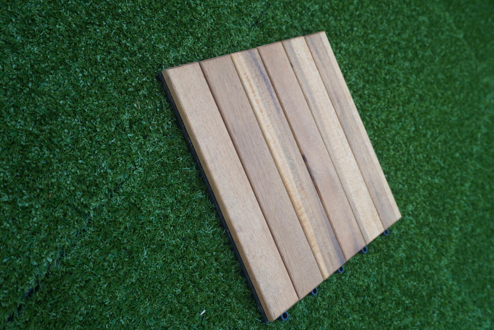 Lot de 11 dalles clipsables ACACIA, L.30 x l.30cm x Ep.12mm - 2