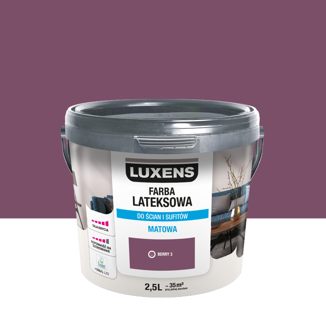 Farba lateksowa Luxens Berry 3 2.5 l 