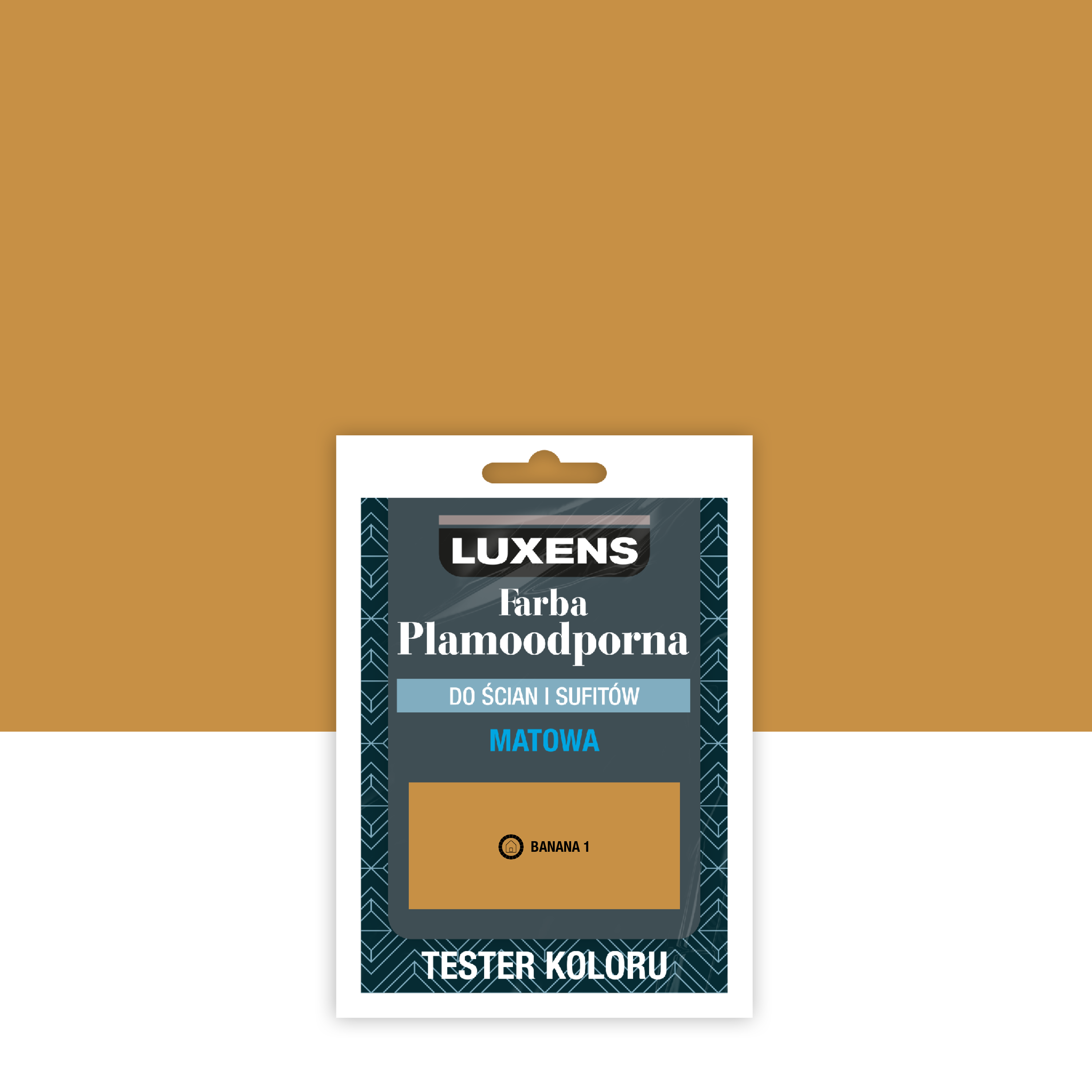 Tester farby plamoodpornej Luxens Banana 1 25 ml