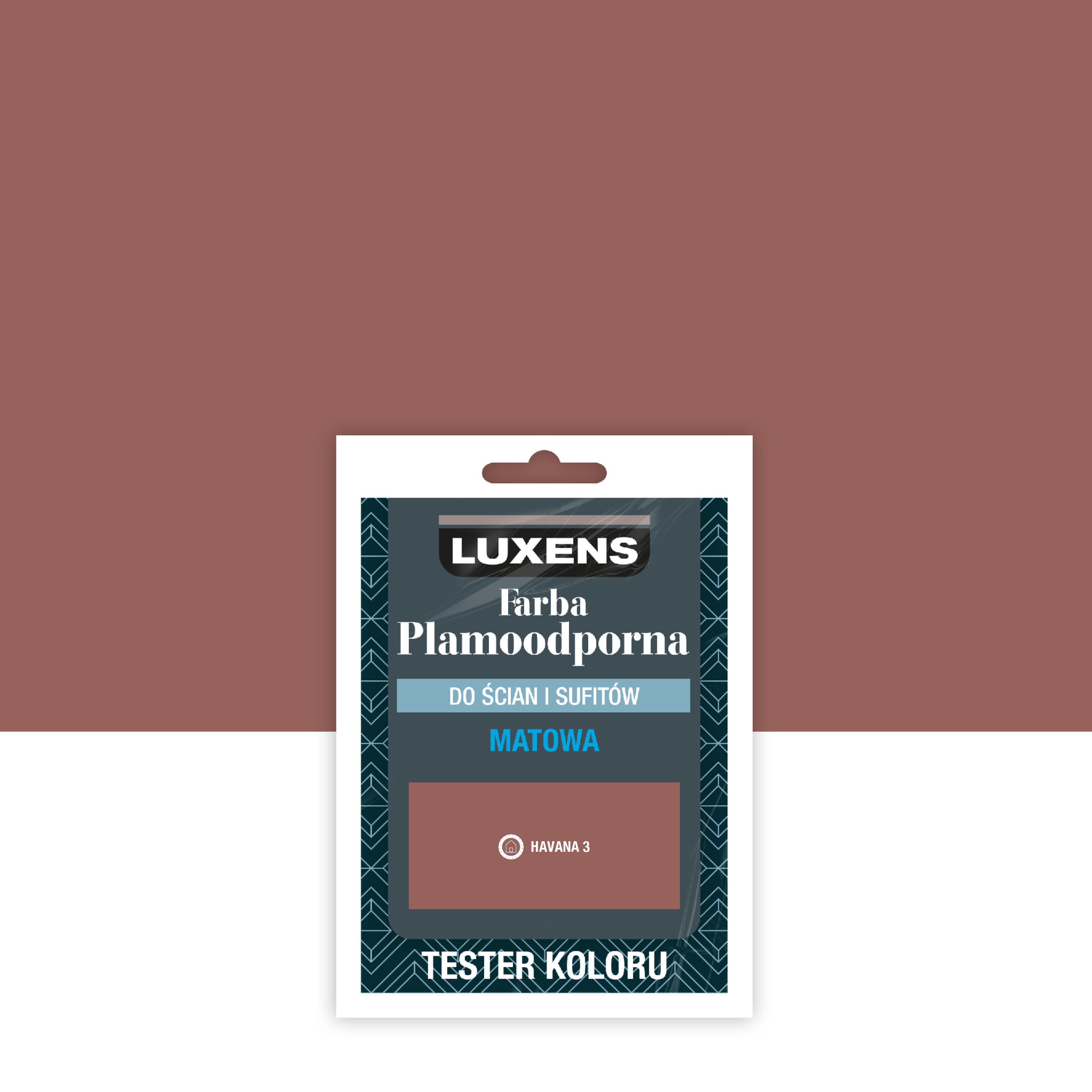 Tester farby Luxens Plamoodporna Havana 3 25 ml