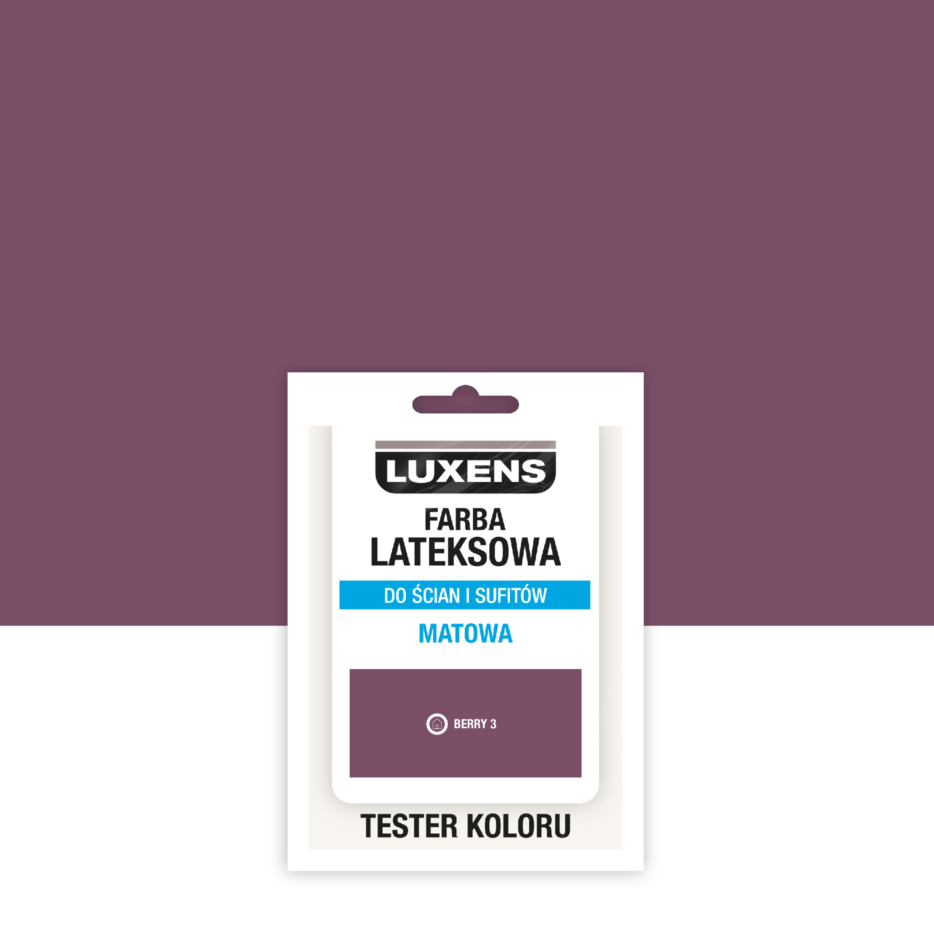 Tester farby lateksowej Luxens Berry 3 25 ml