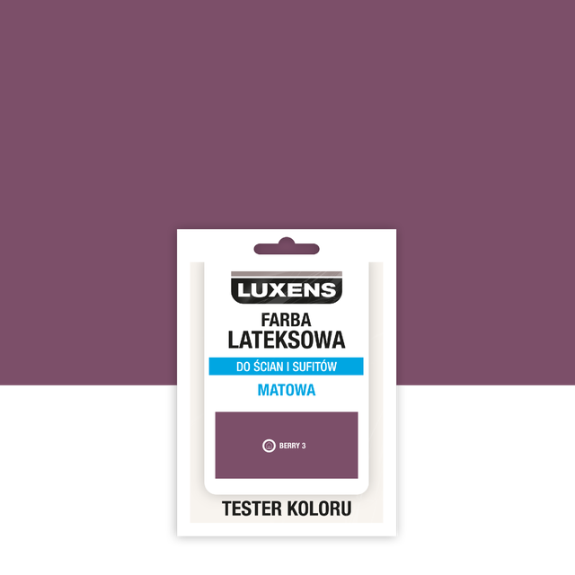 Tester farby lateksowej Luxens Berry 3 25 ml 