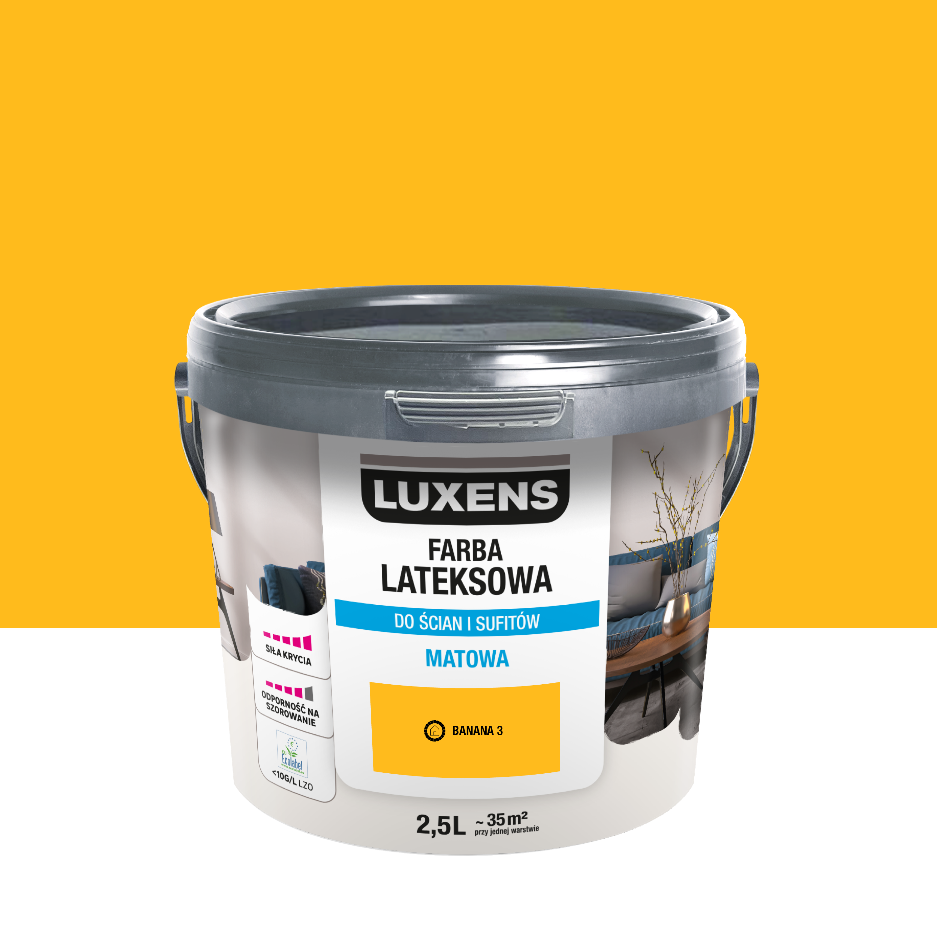 Farba lateksowa Luxens Banana 3 2.5 l