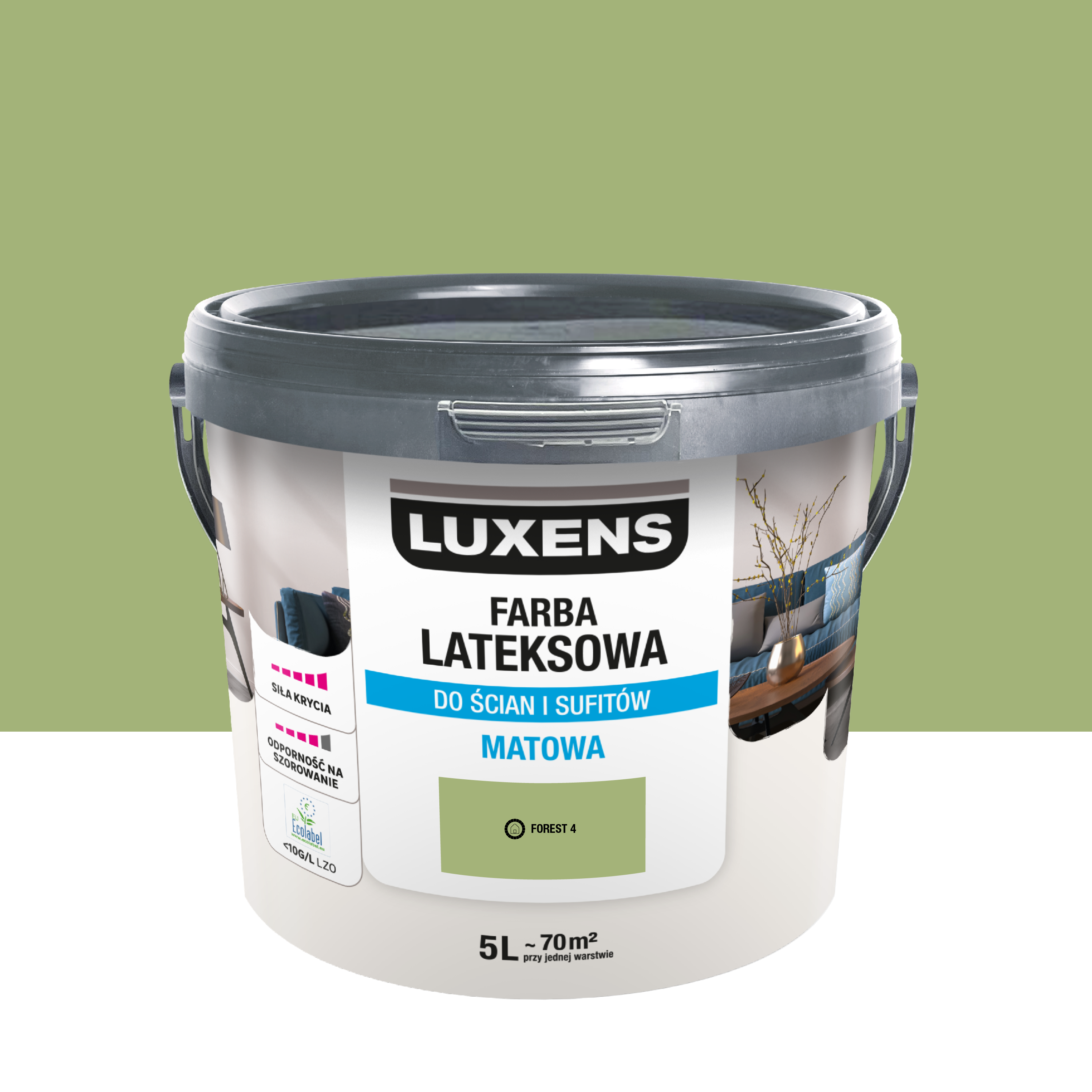 Farba lateksowa Luxens Forest 4 5 l