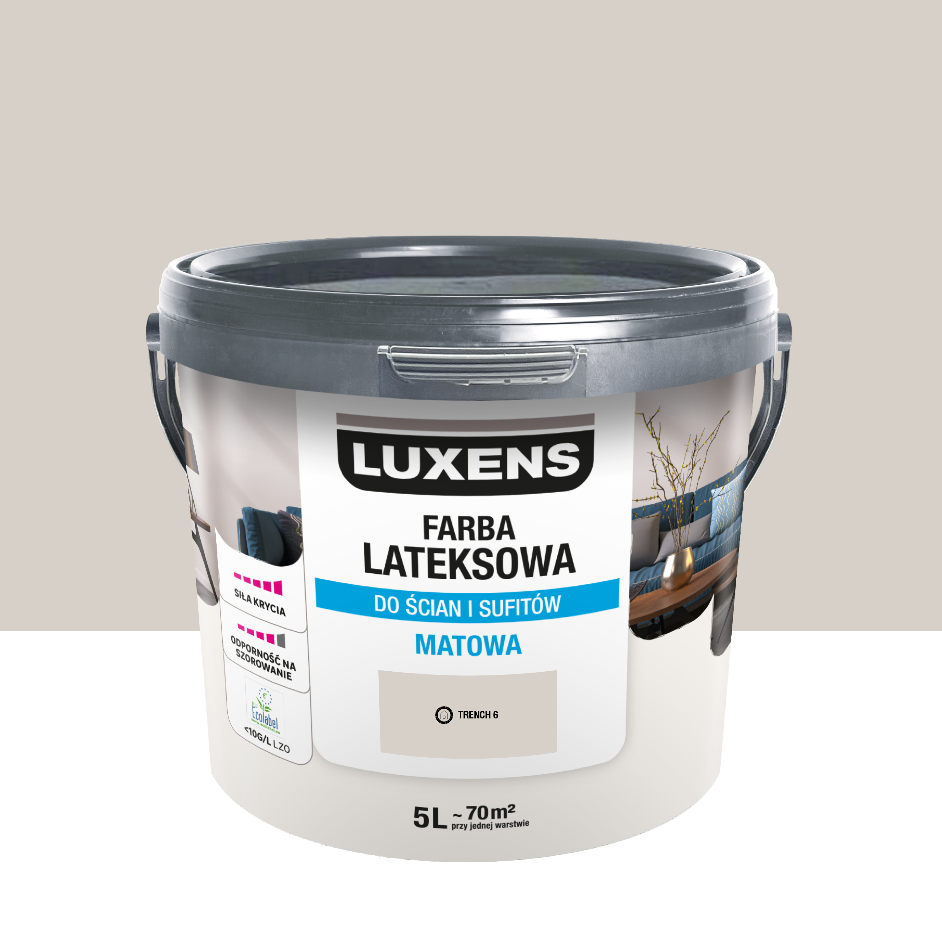 Farba lateksowa Luxens Trench 6 5 l