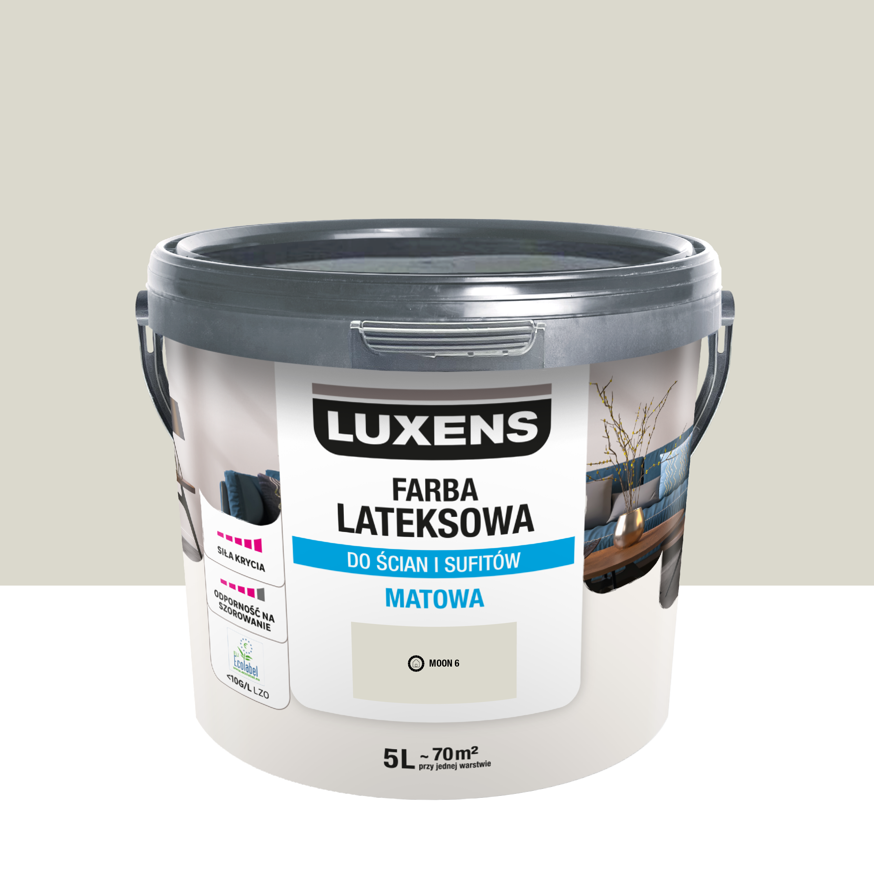 Farba lateksowa Luxens Moon 6 5 l