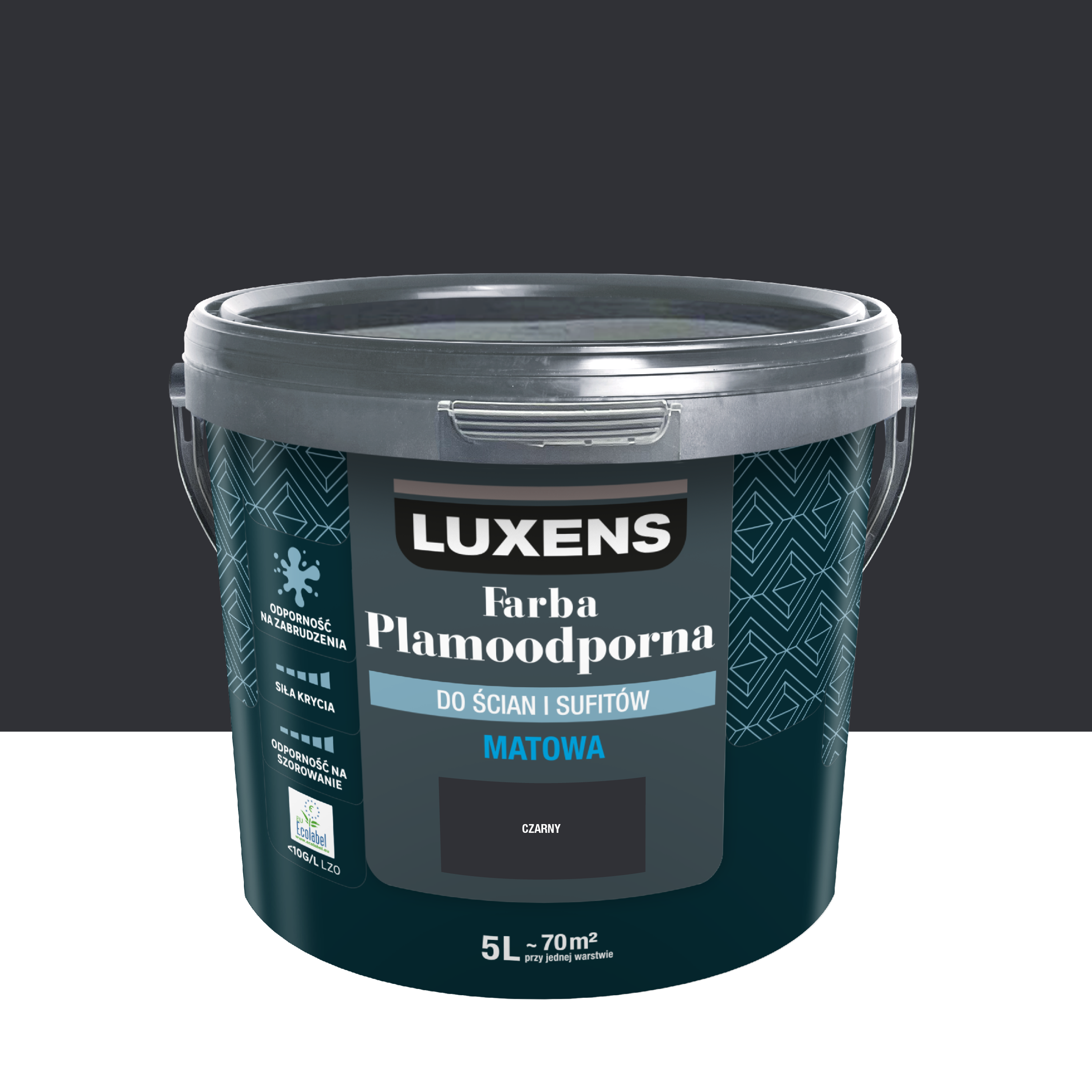 Farba Luxens Plamoodporna Black 5 l