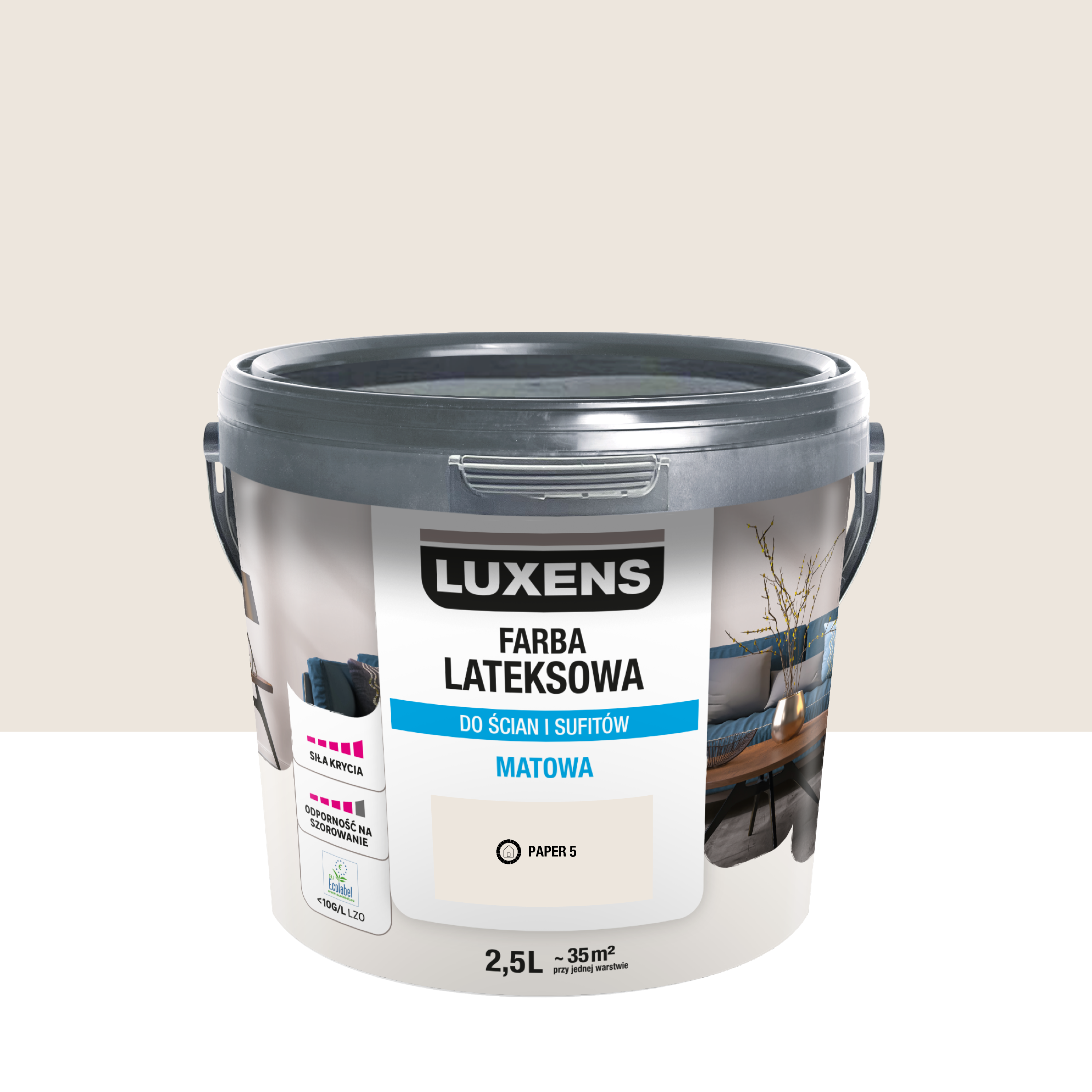 Farba lateksowa Luxens Paper 5 2.5 l