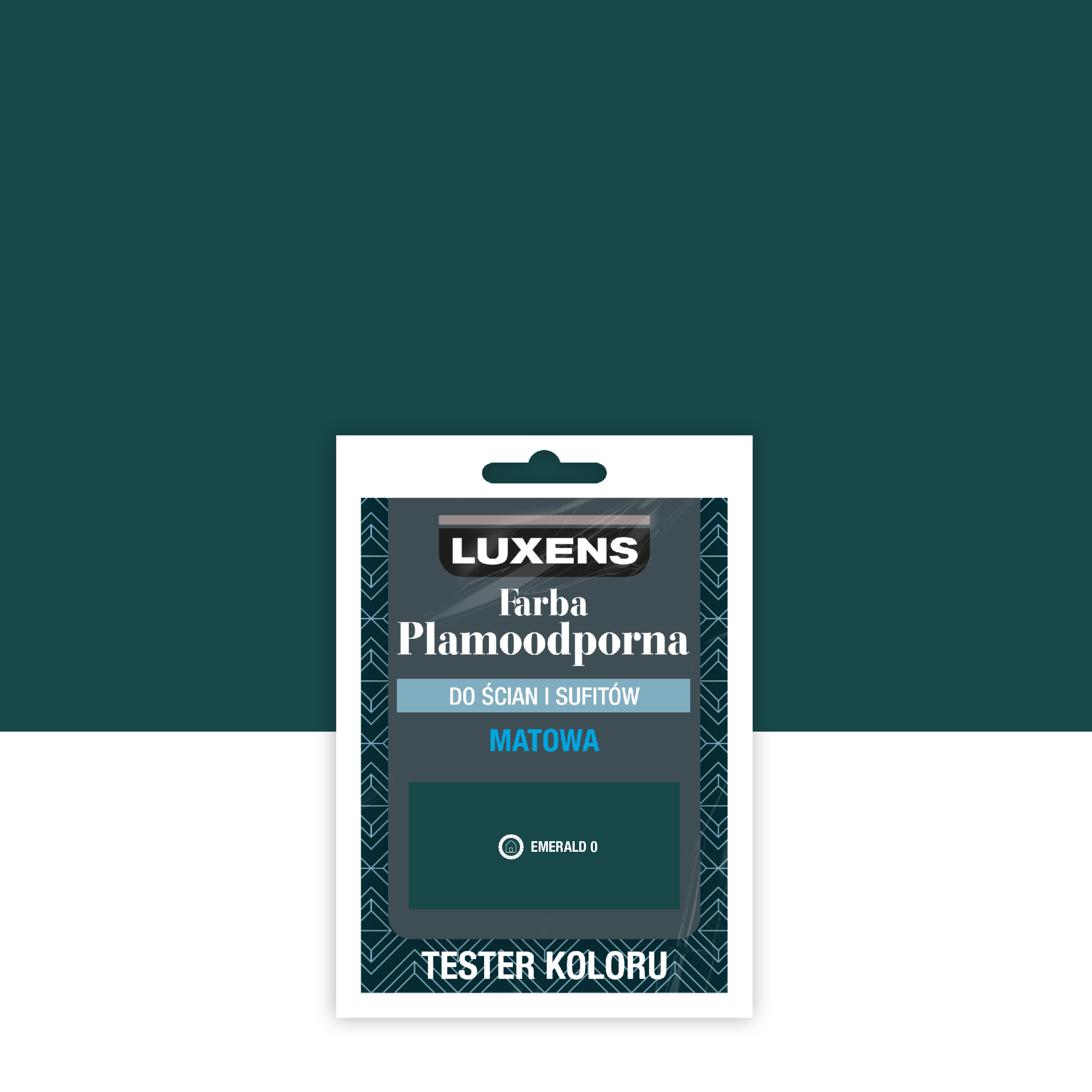 Tester farby Luxens Plamoodporna Emerald 0 25 ml