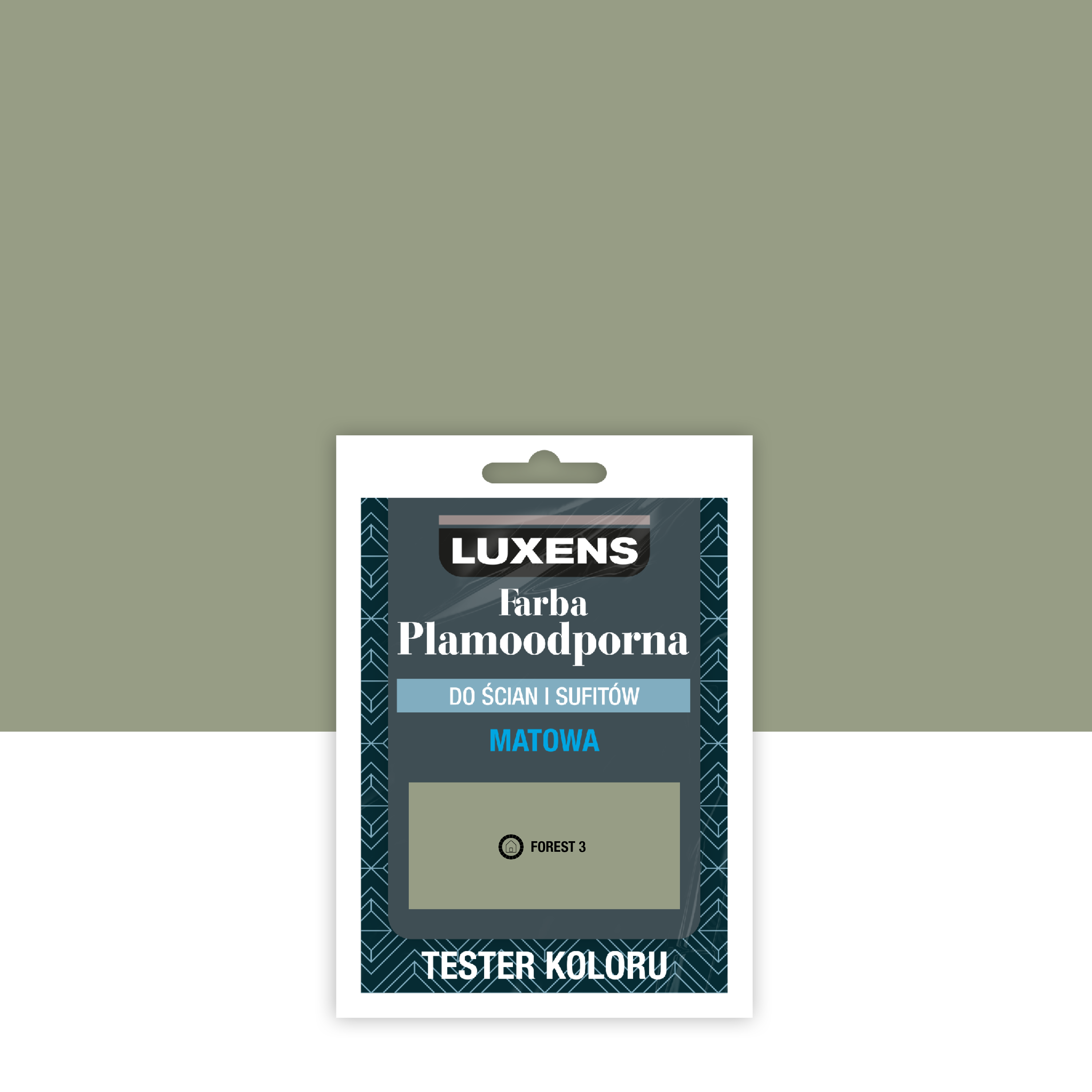 Tester farby Luxens Plamoodporna Forest 3 25 ml