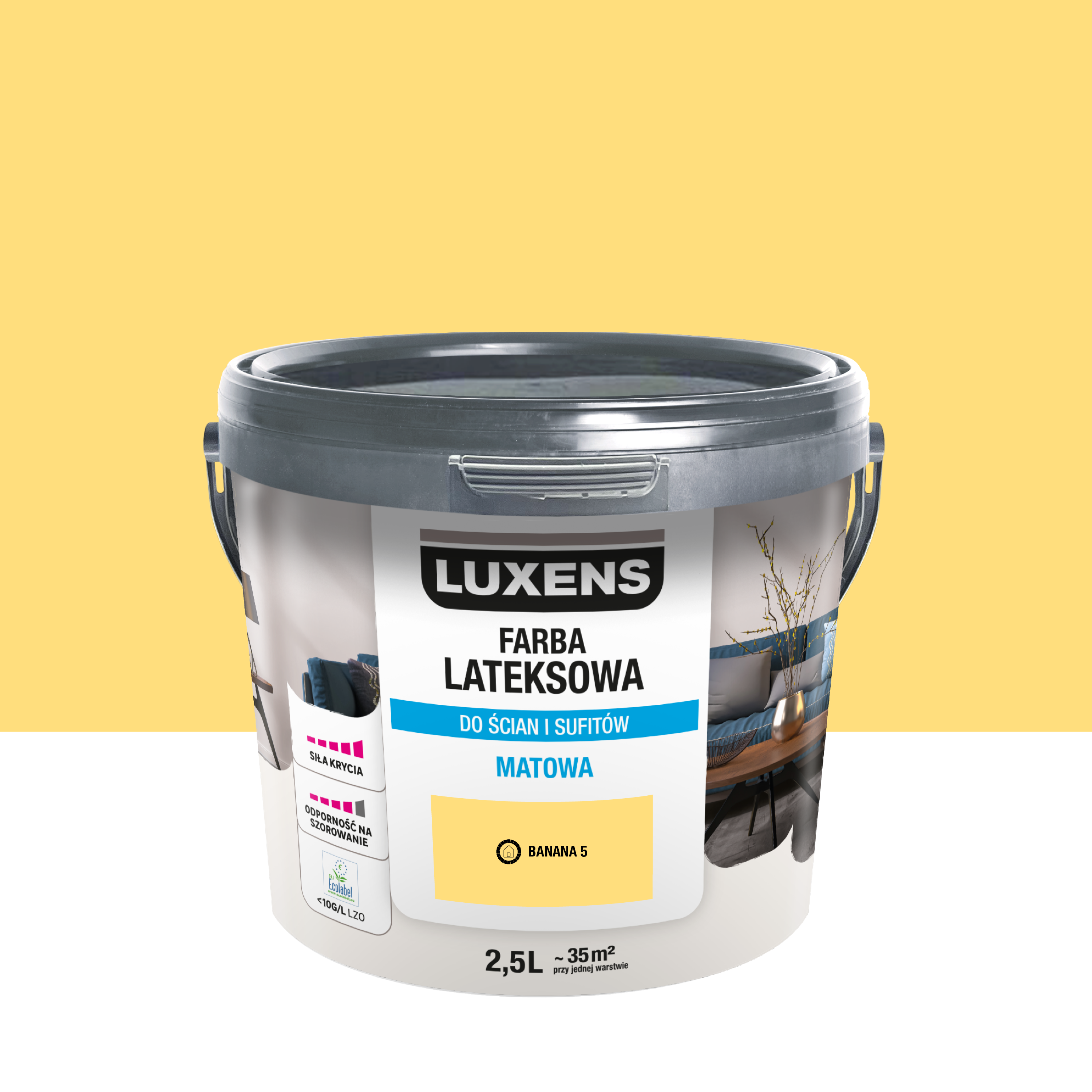 Farba lateksowa Luxens Banana 5 2.5 l