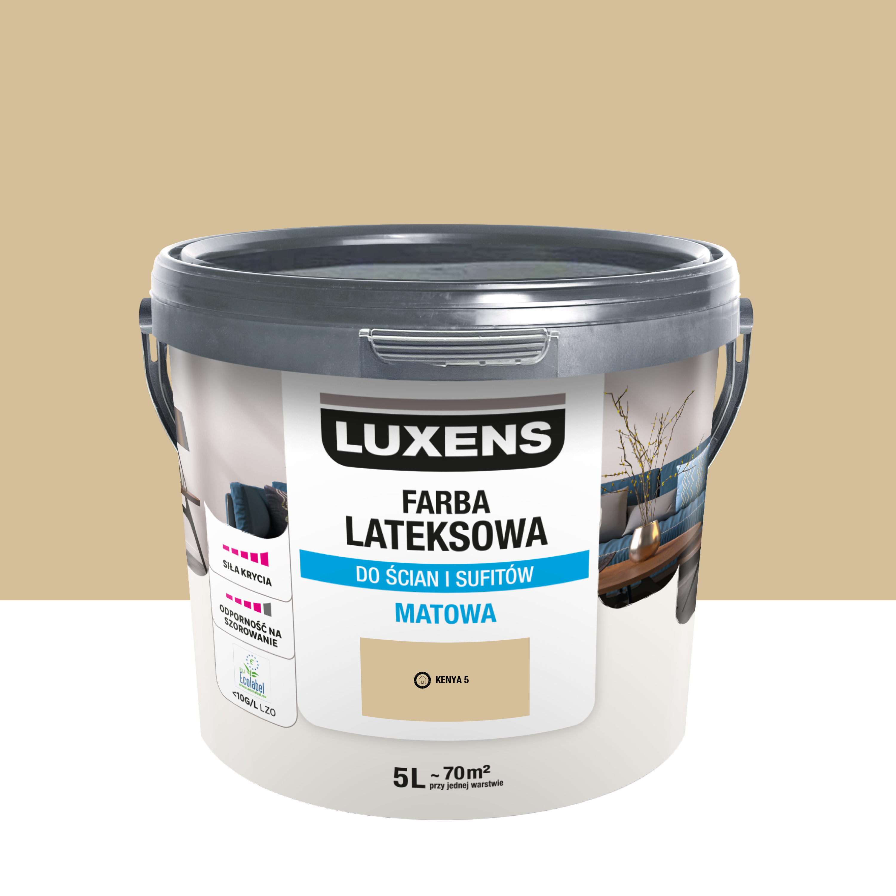 Farba lateksowa Luxens Kenya 5 5 l