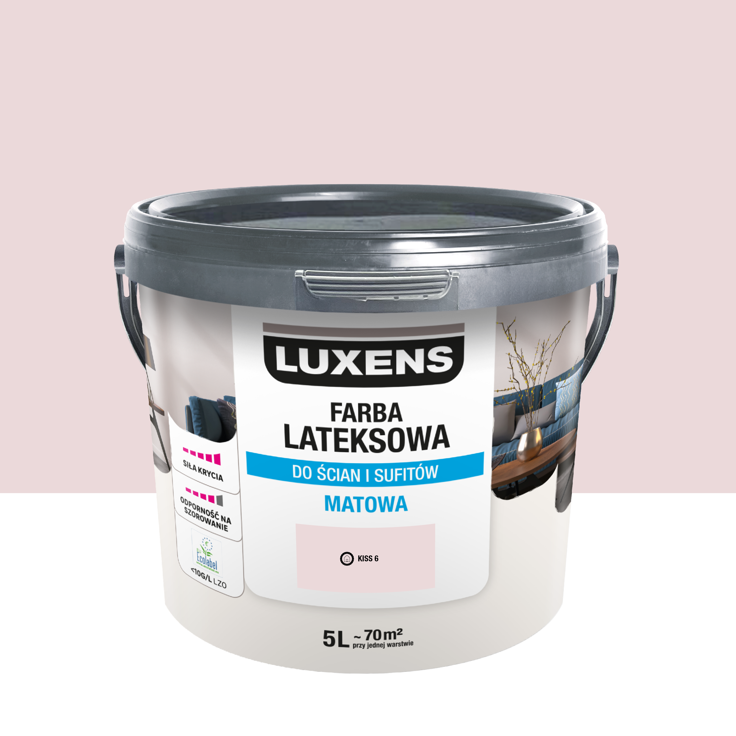 Farba lateksowa Luxens Kiss 6 5 l