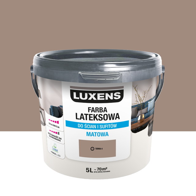 Farba lateksowa Luxens Terra 4 5 l 
