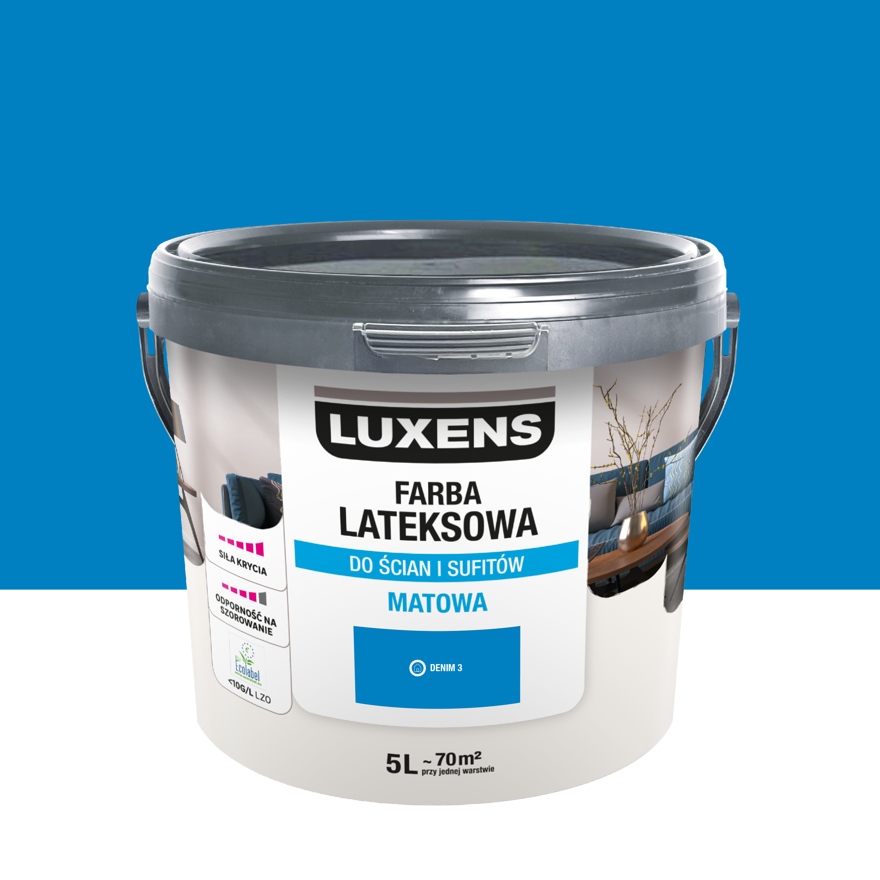 Farba lateksowa Luxens Denim 3 5 l